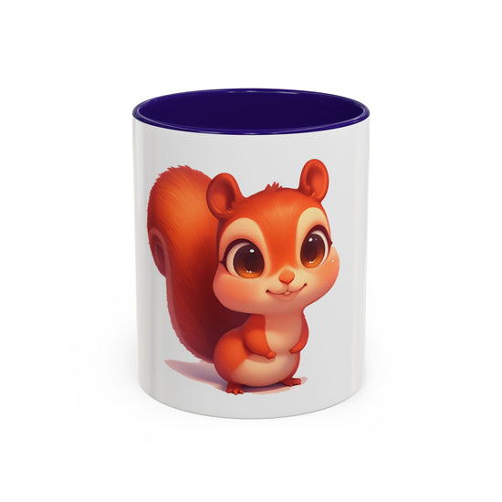 Cute Cartoon Squirrel Coffee Mug (11oz) – Colorful Animal Gift