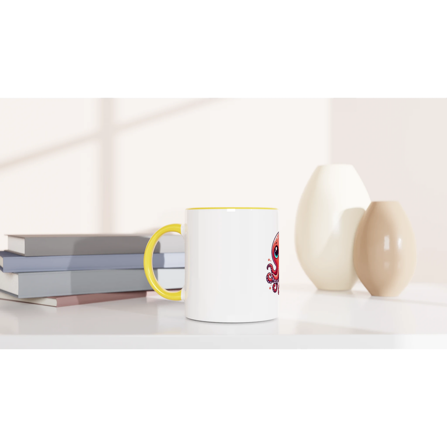 Cute Octopus Mug with Color Inside
