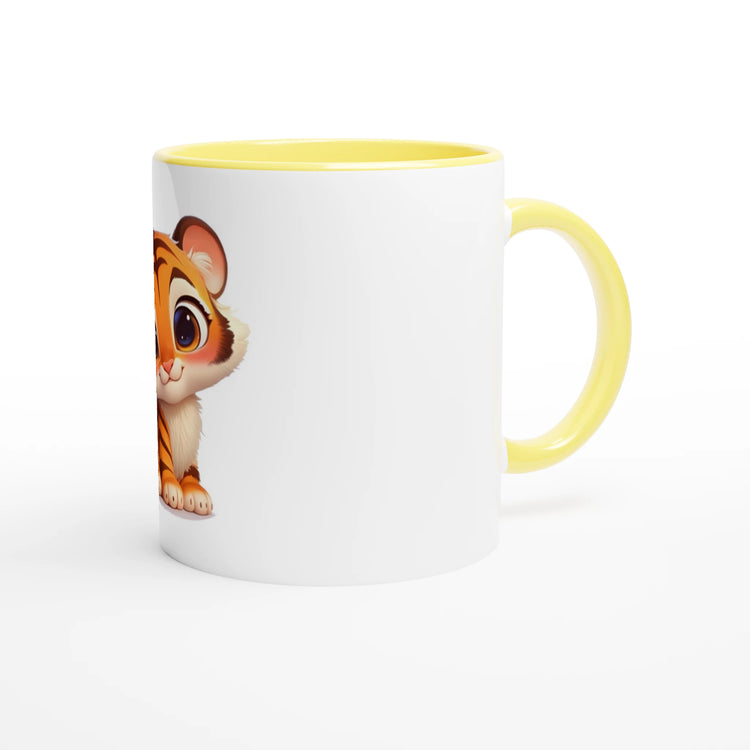 Cute Tiger Mug with Color Inside