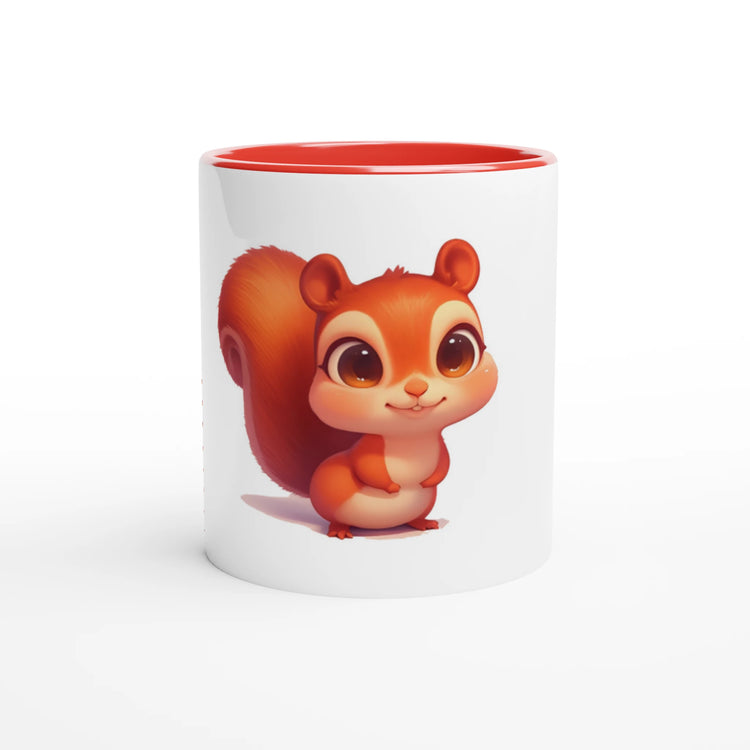 White Ceramic Mug with Color Inside