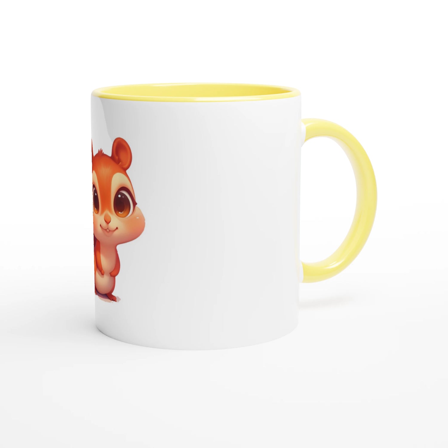 White Ceramic Mug with Color Inside