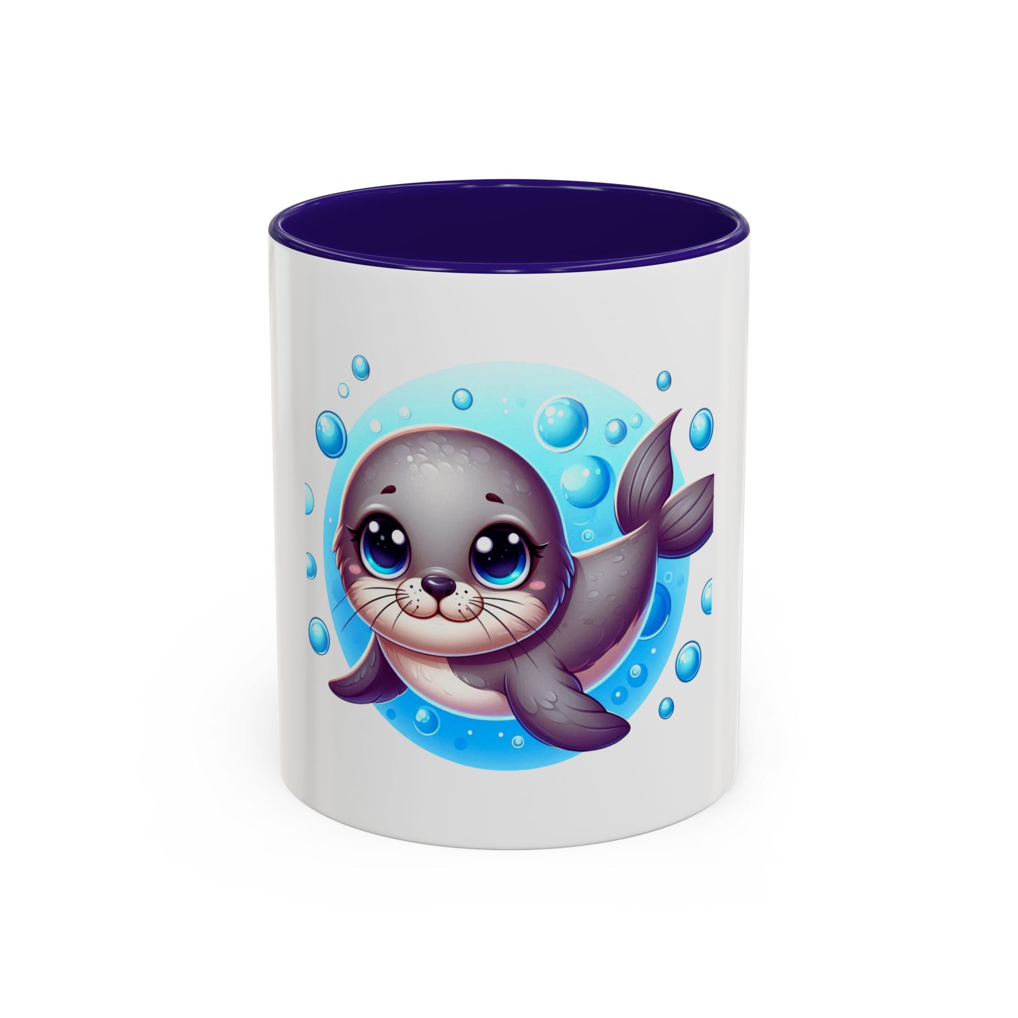 Cute Seal Coffee Mug – Adorable Ocean Animal 11oz Colorful Ceramic