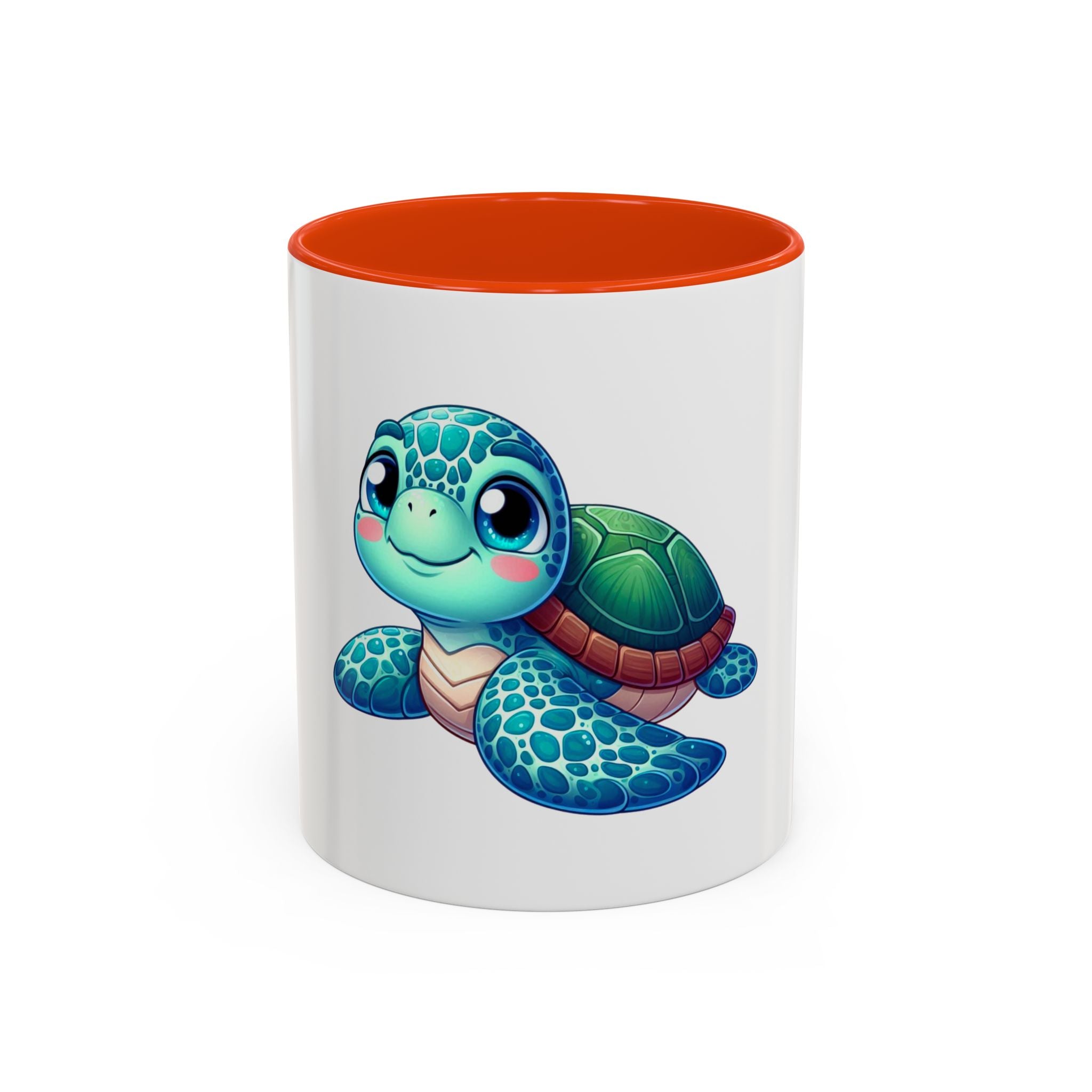 Cute Sea Turtle Coffee Mug (11oz) – Colorful Ocean Animal Ceramic Mug