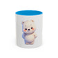 Cute White Bear Coffee Mug — Kawaii Polar Bear 11oz