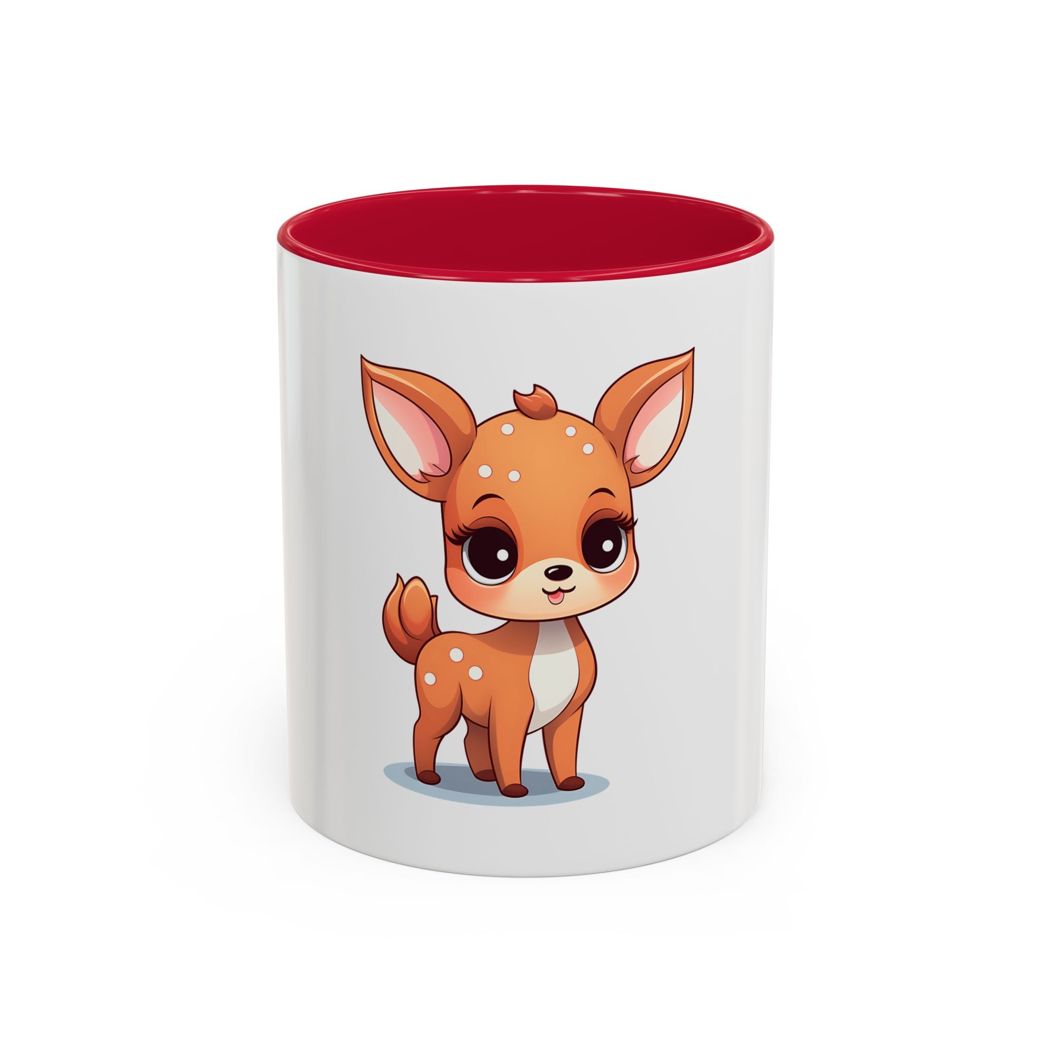 Cute Fawn Coffee Mug (11oz) – Adorable Deer Cartoon Ceramic Mug