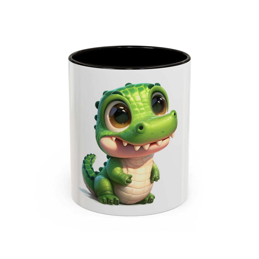 Cute Baby Alligator Coffee Mug — Adorable Cartoon Crocodile 11oz