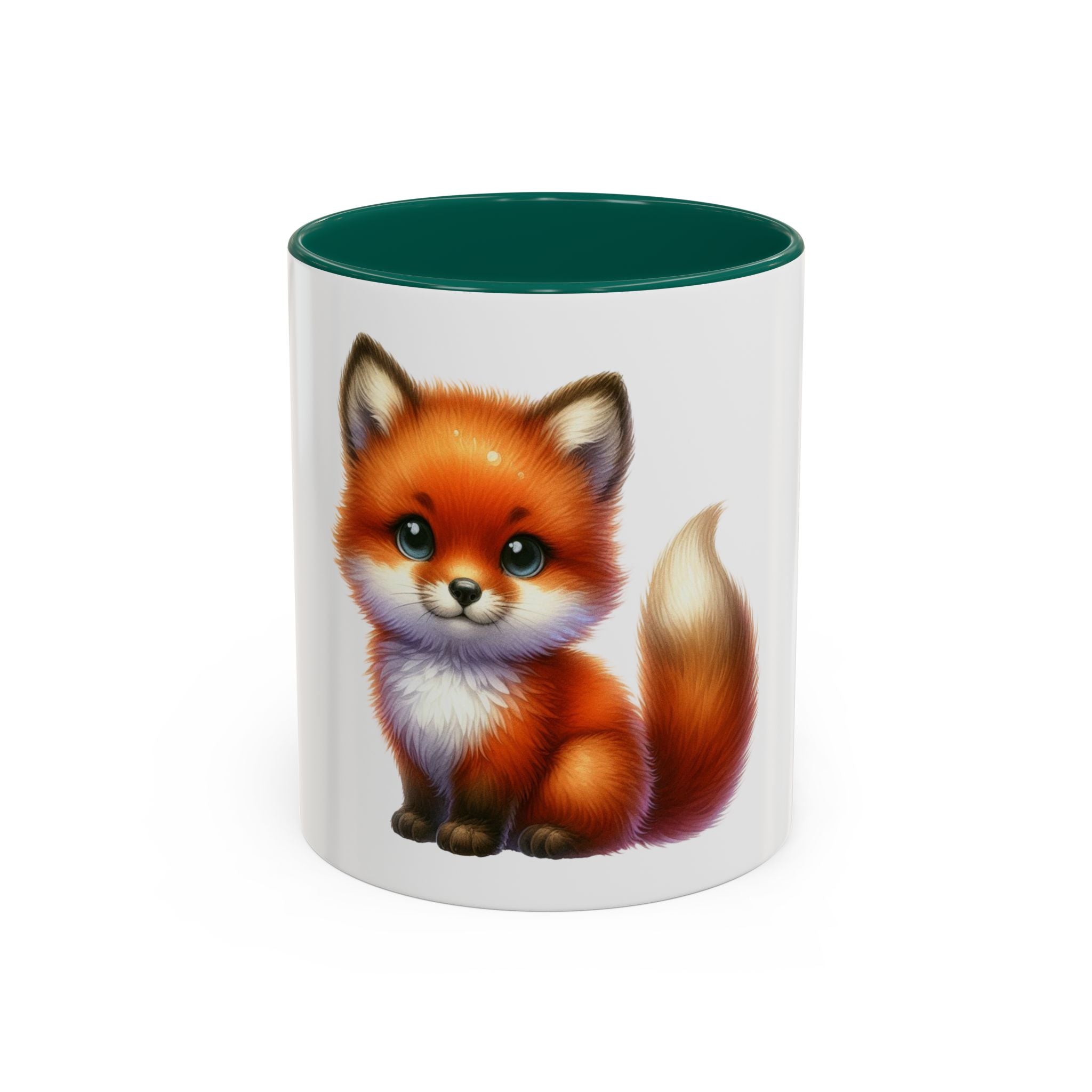 Cute Red Fox Coffee Mug — Adorable Animal Ceramic Mug (11oz)
