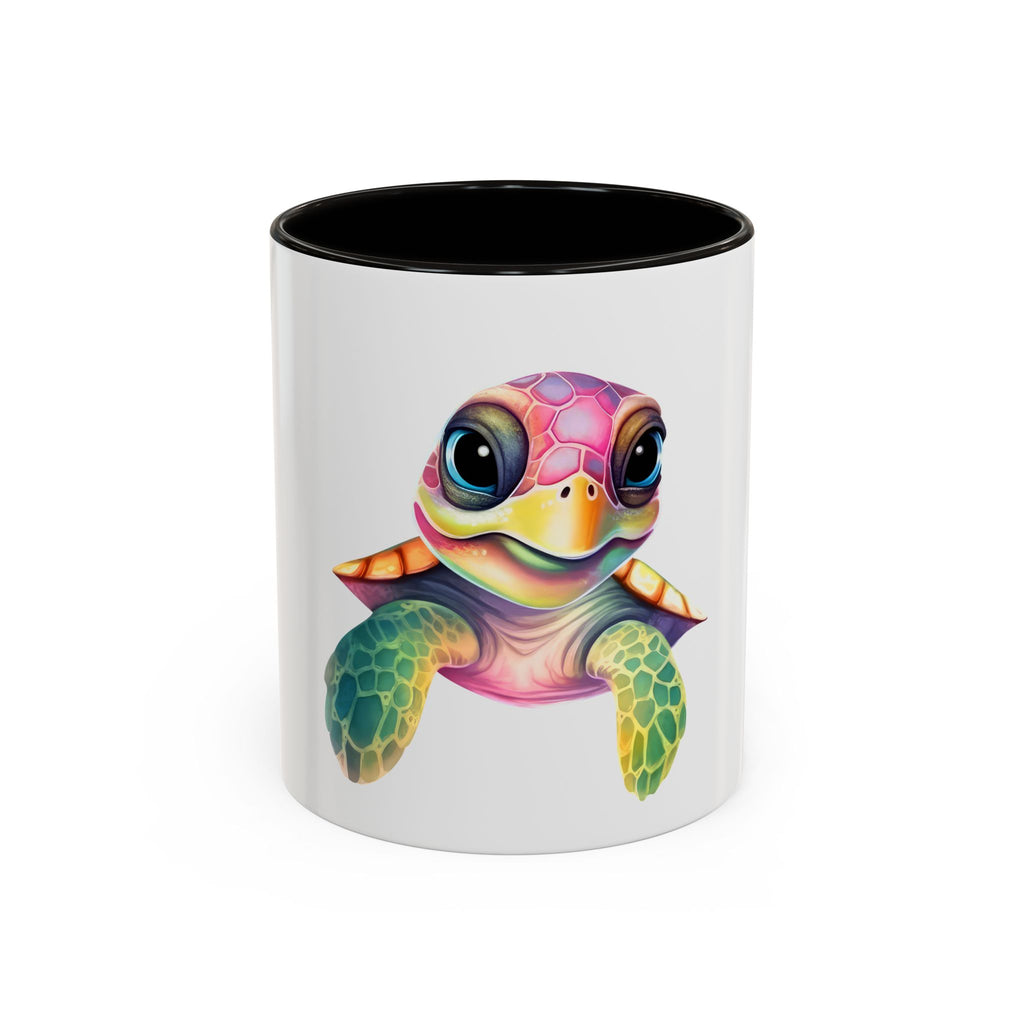 Colorful Sea Turtle Mug (11oz) – Cute Rainbow Marine Coffee Cup