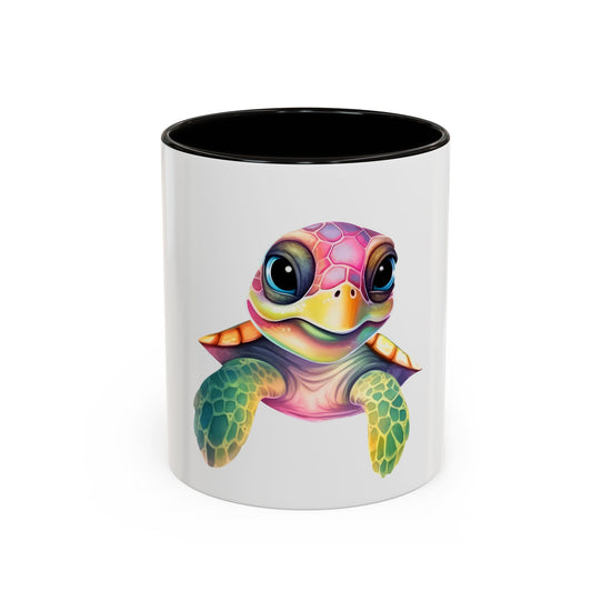 Colorful Sea Turtle Mug (11oz) – Cute Rainbow Marine Coffee Cup