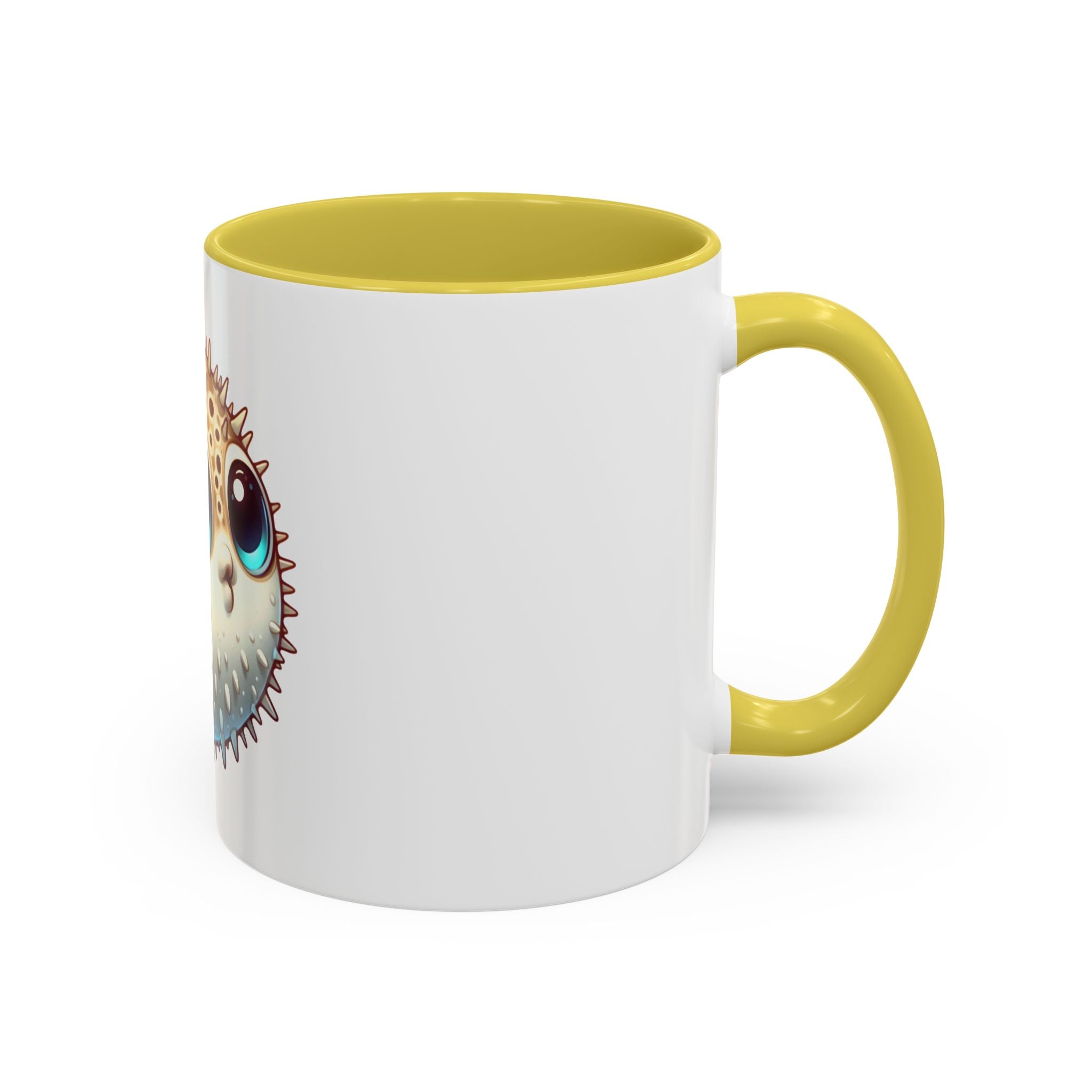Cute Pufferfish Coffee Mug — Adorable Cartoon Sea Life Ceramic Mug (11oz)