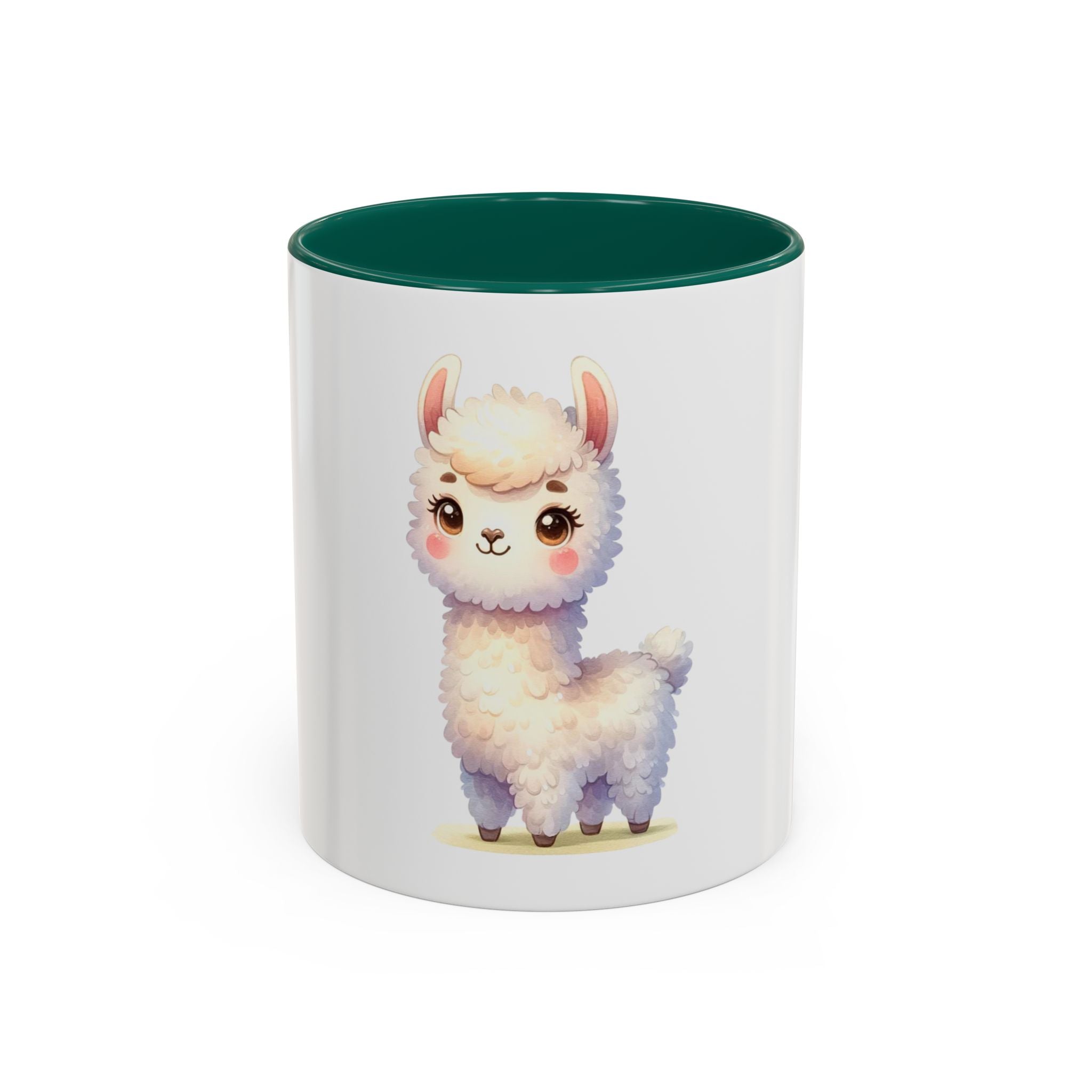 Cute Kawaii Alpaca Coffee Mug (11oz) – Adorable Pastel Llama Gift