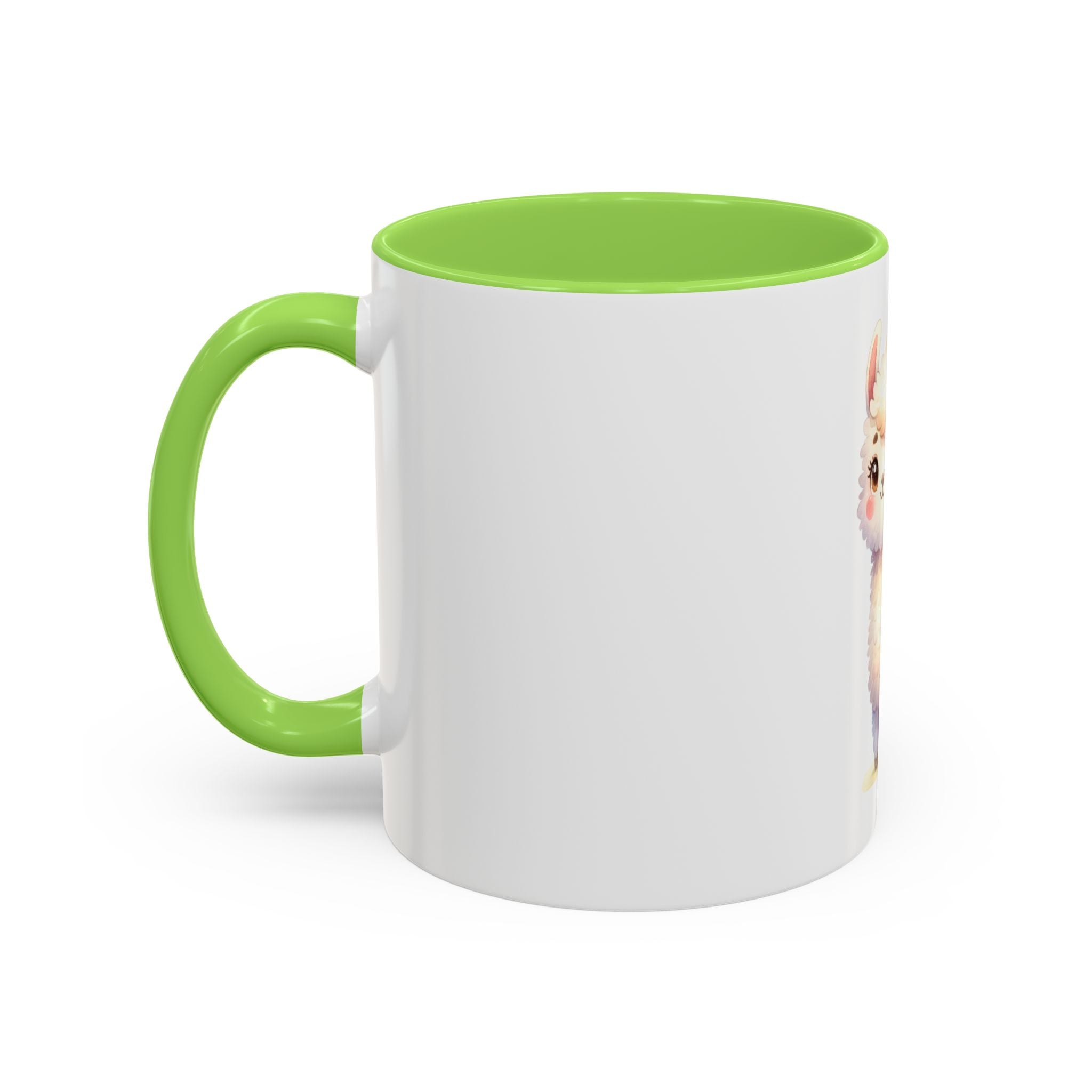 Cute Kawaii Alpaca Coffee Mug (11oz) – Adorable Pastel Llama Gift