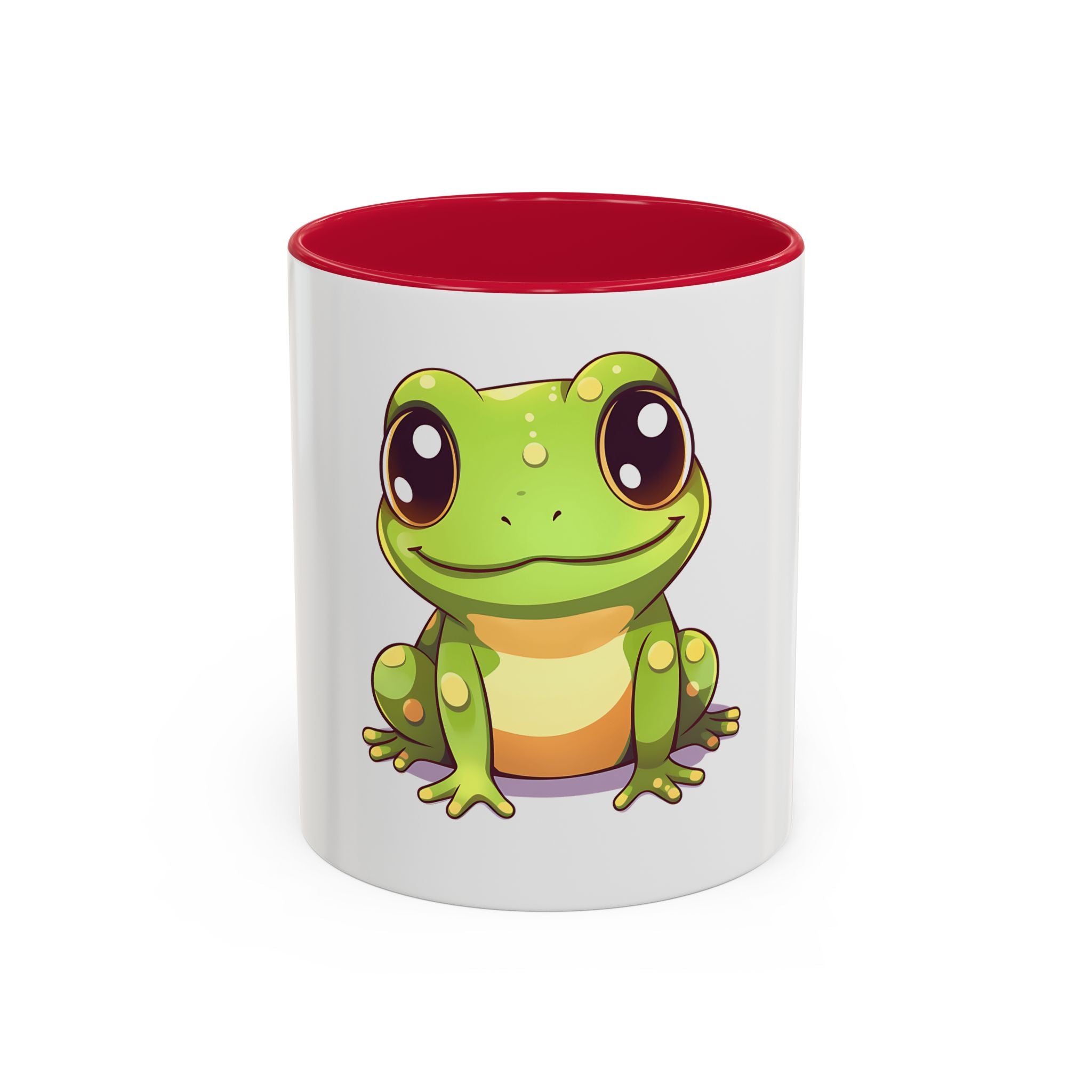Cute Frog Coffee Mug — 11oz Colorful Ceramic Cup