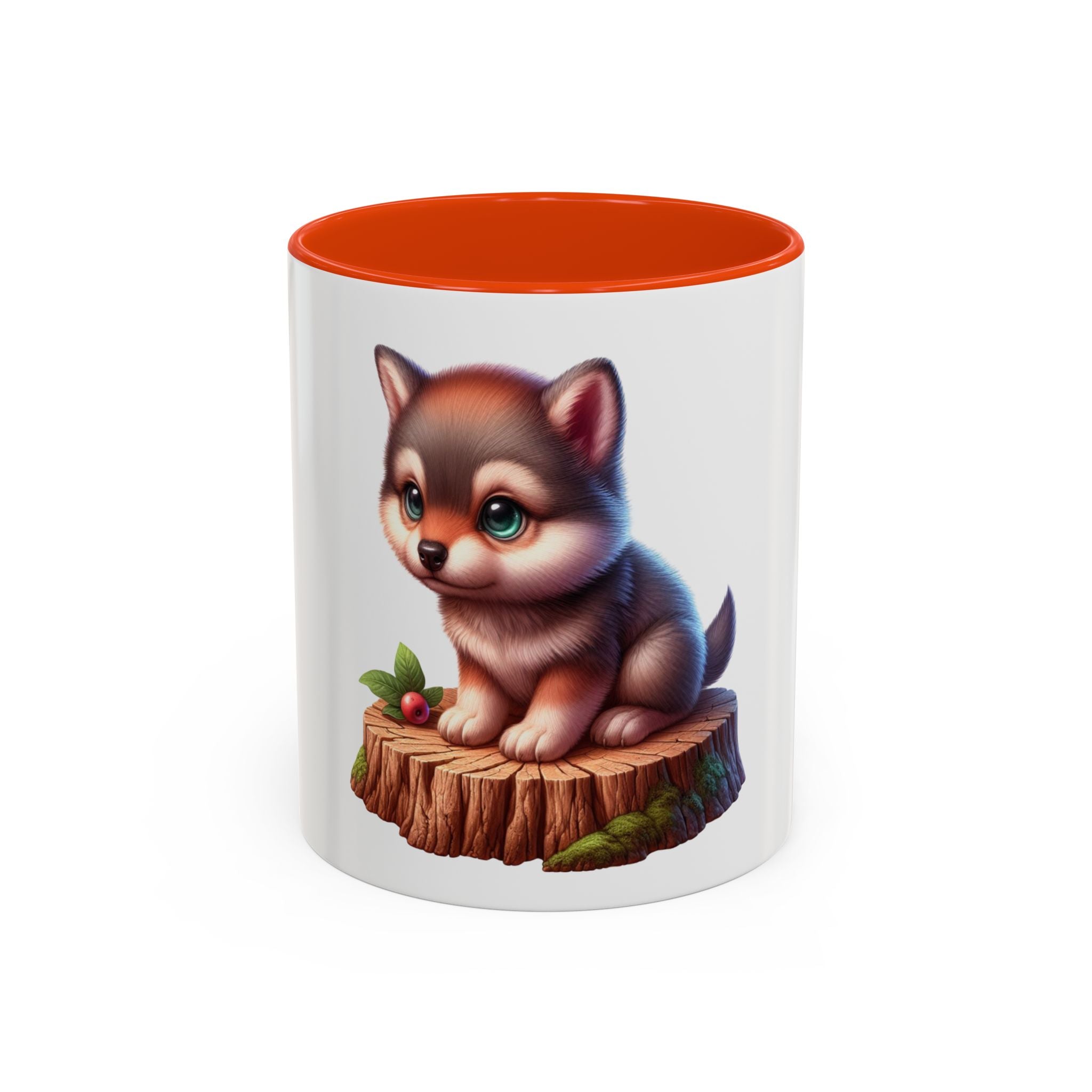 Cute Wolf Pup Mug — Adorable Woodland Puppy Coffee Cup (11oz)