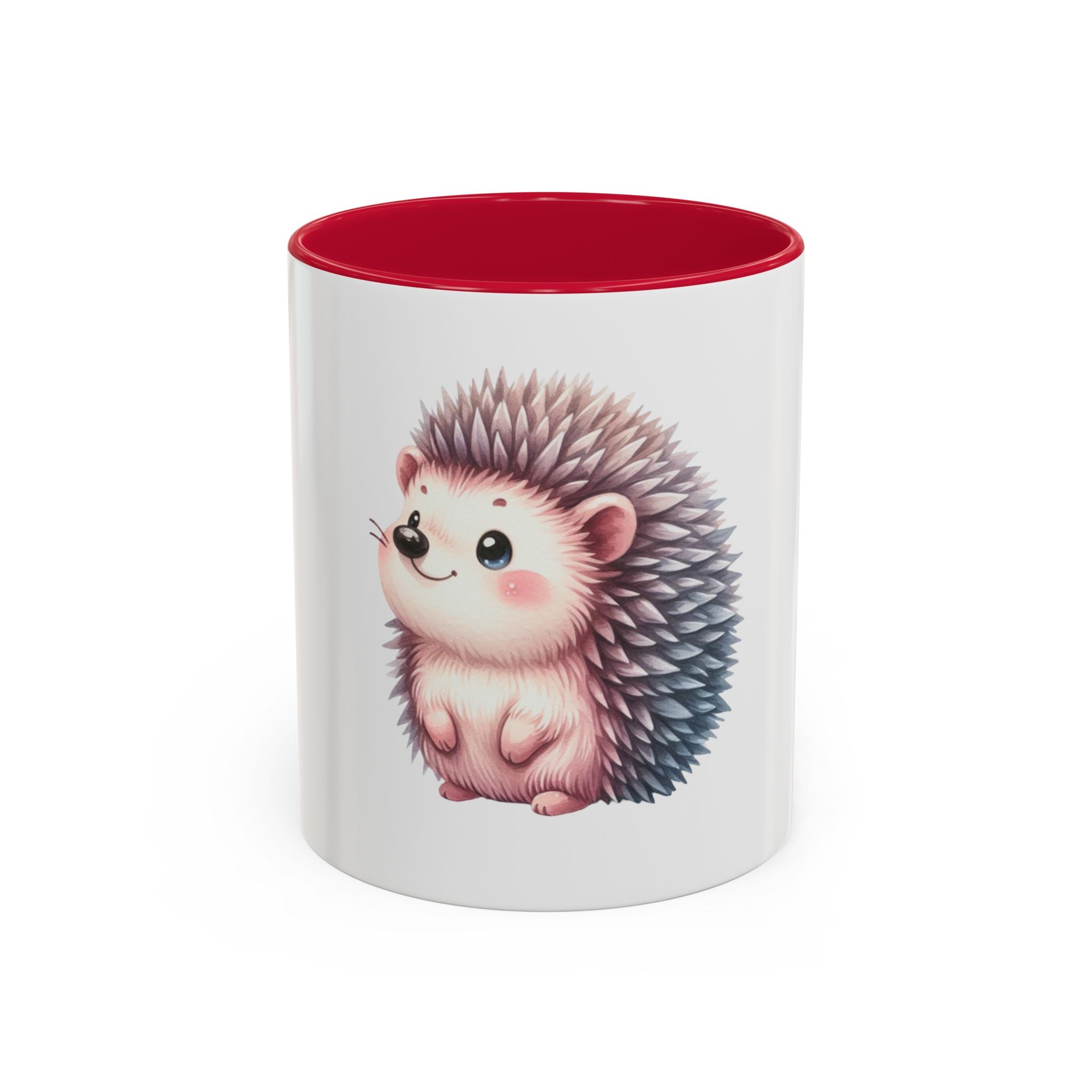 Cute Hedgehog Coffee Mug (11oz) - Colorful Kawaii Animal Ceramic Gift