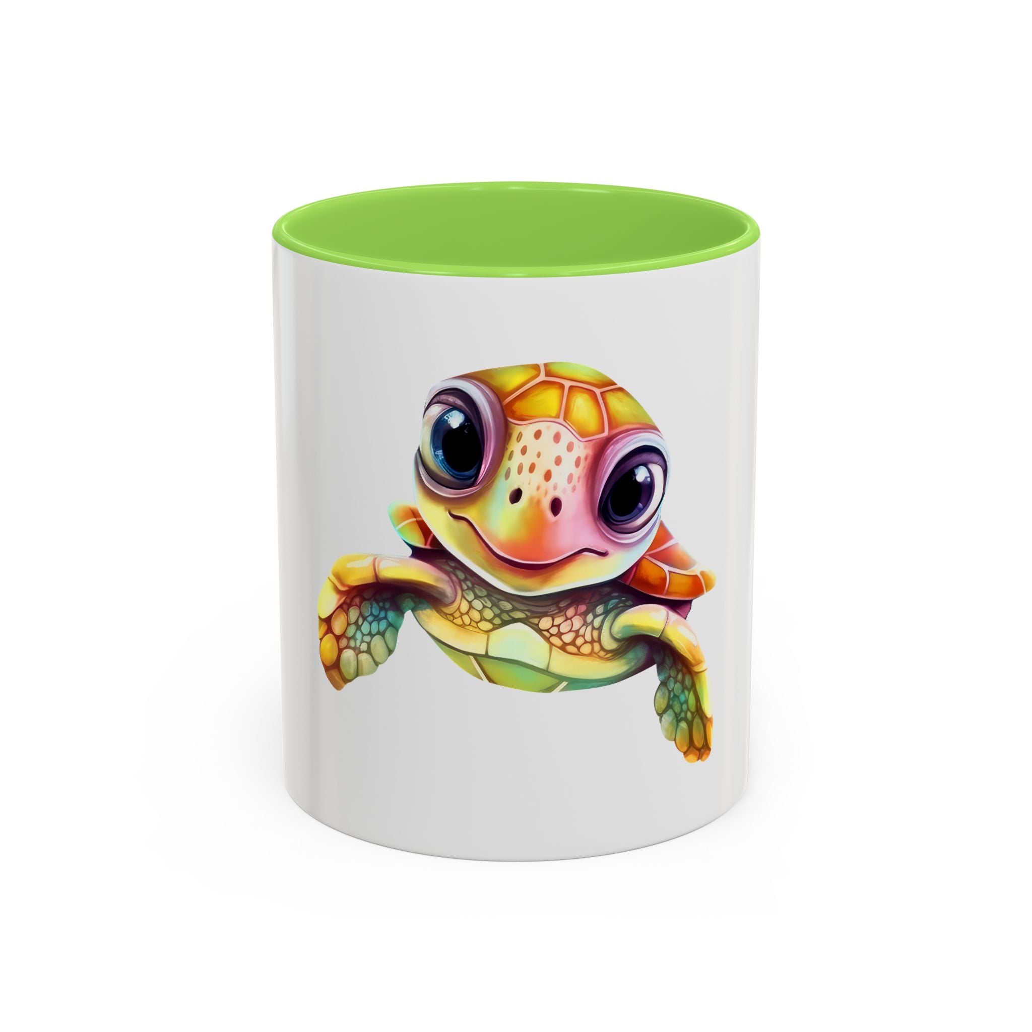 Cute Colorful Sea Turtle Mug — 11oz Ceramic Coffee Cup