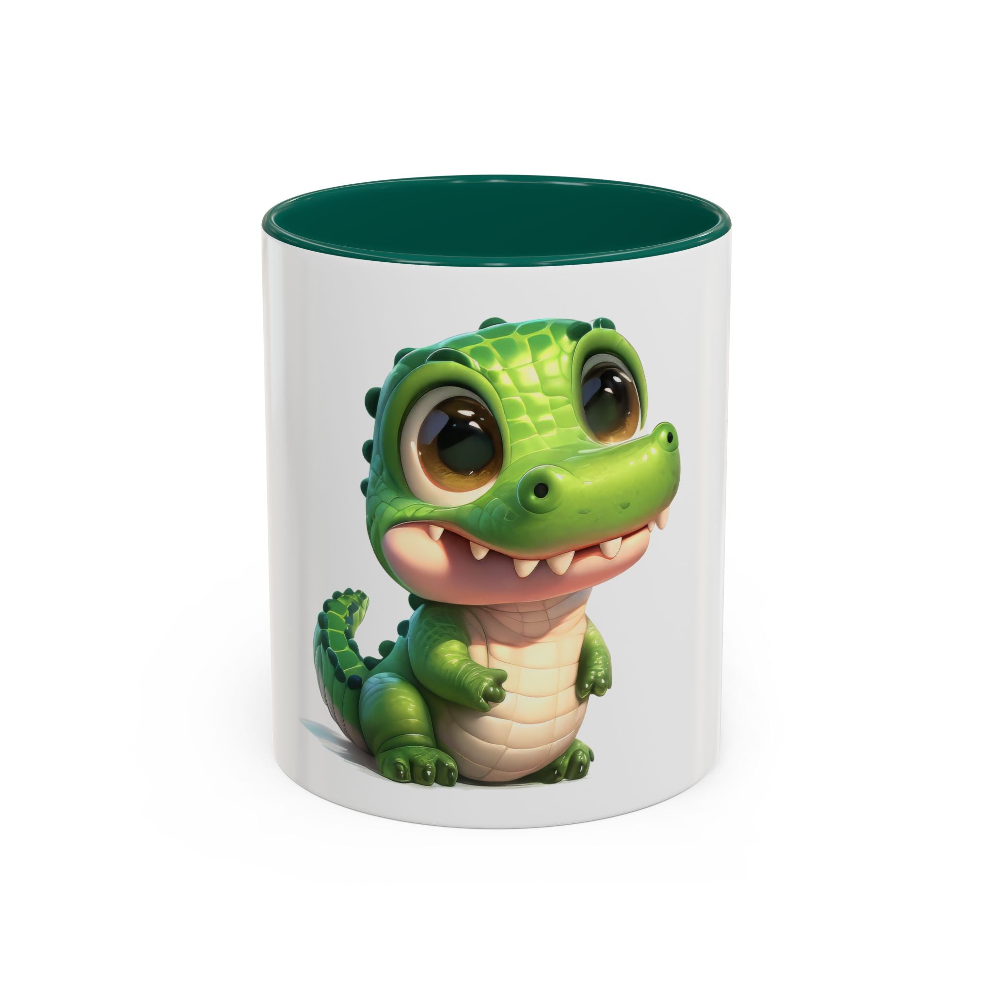 Cute Baby Alligator Coffee Mug — Adorable Cartoon Crocodile 11oz