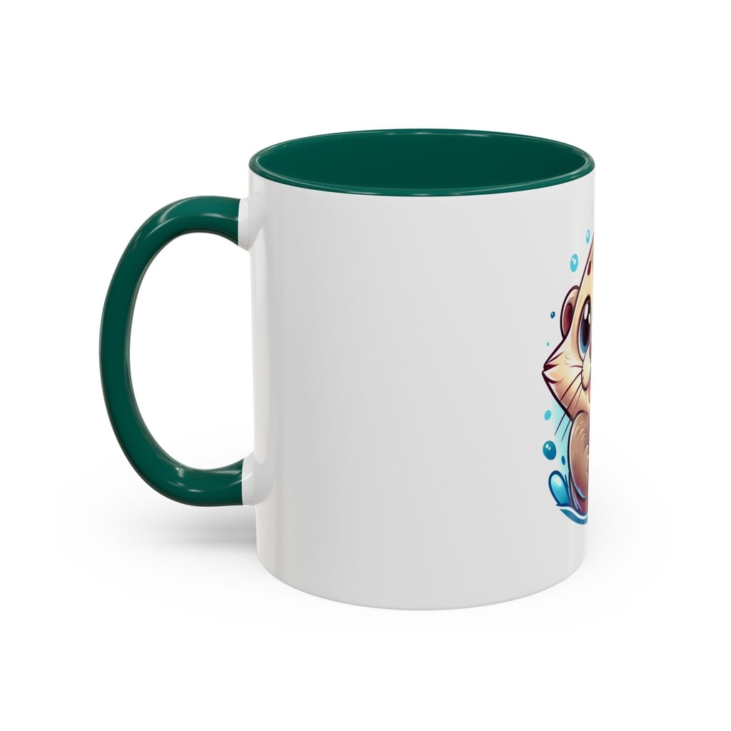 Cute Otter Mug (11oz) — Adorable Cartoon Sea Otter Coffee Cup