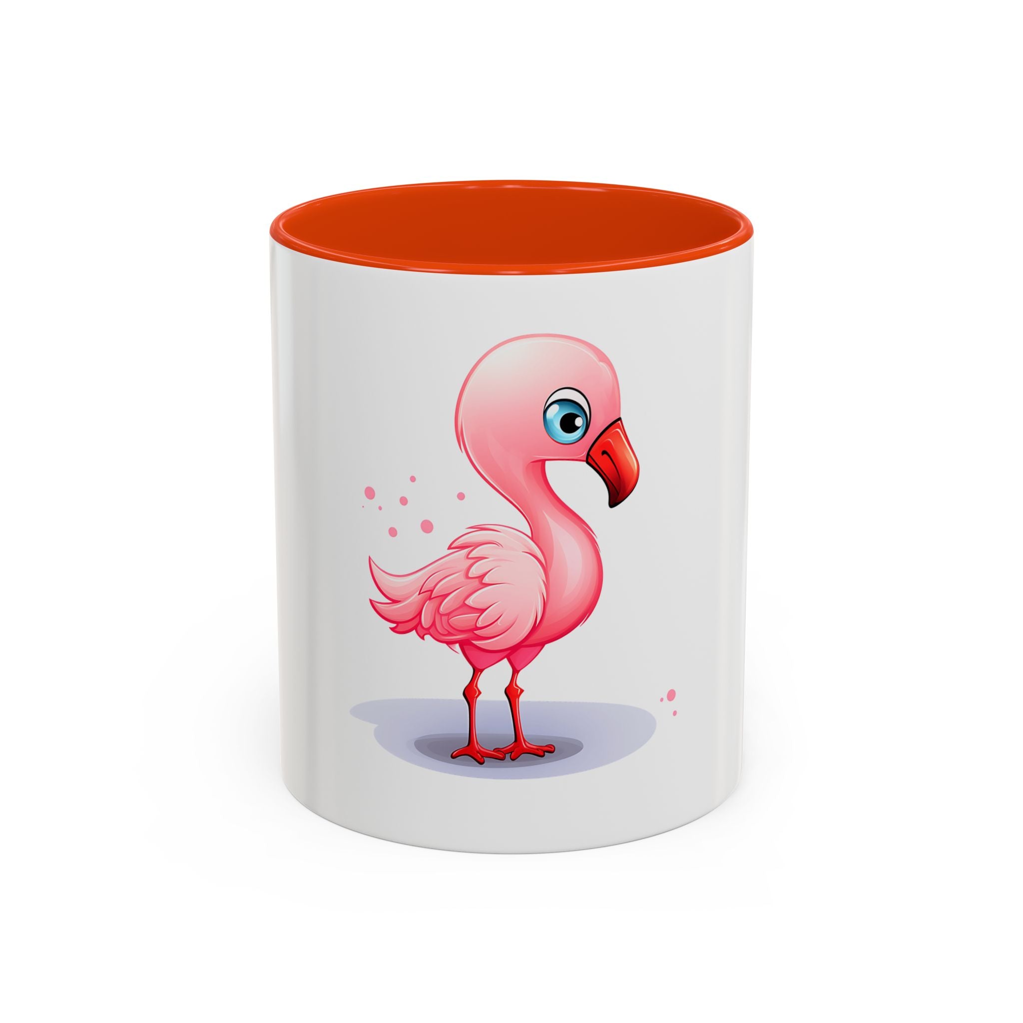 Cute Pink Flamingo Coffee Mug — Color Accent 11oz