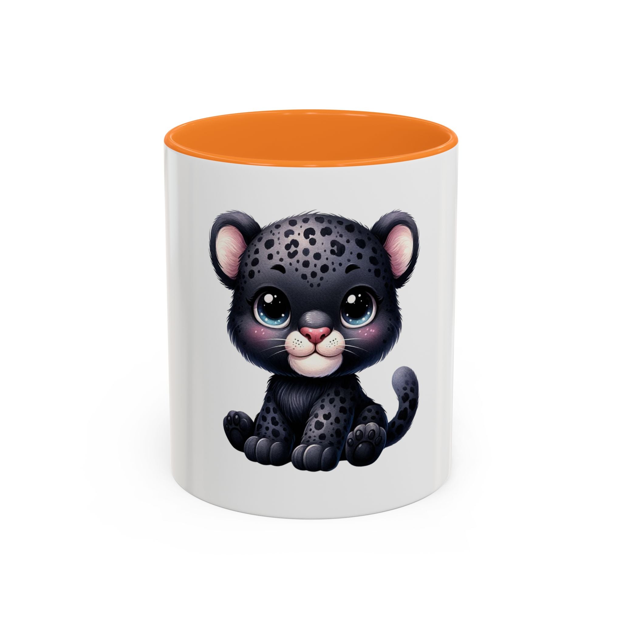 Cute Baby Black Panther Mug — Cute Leopard Cub Coffee Cup (11oz)