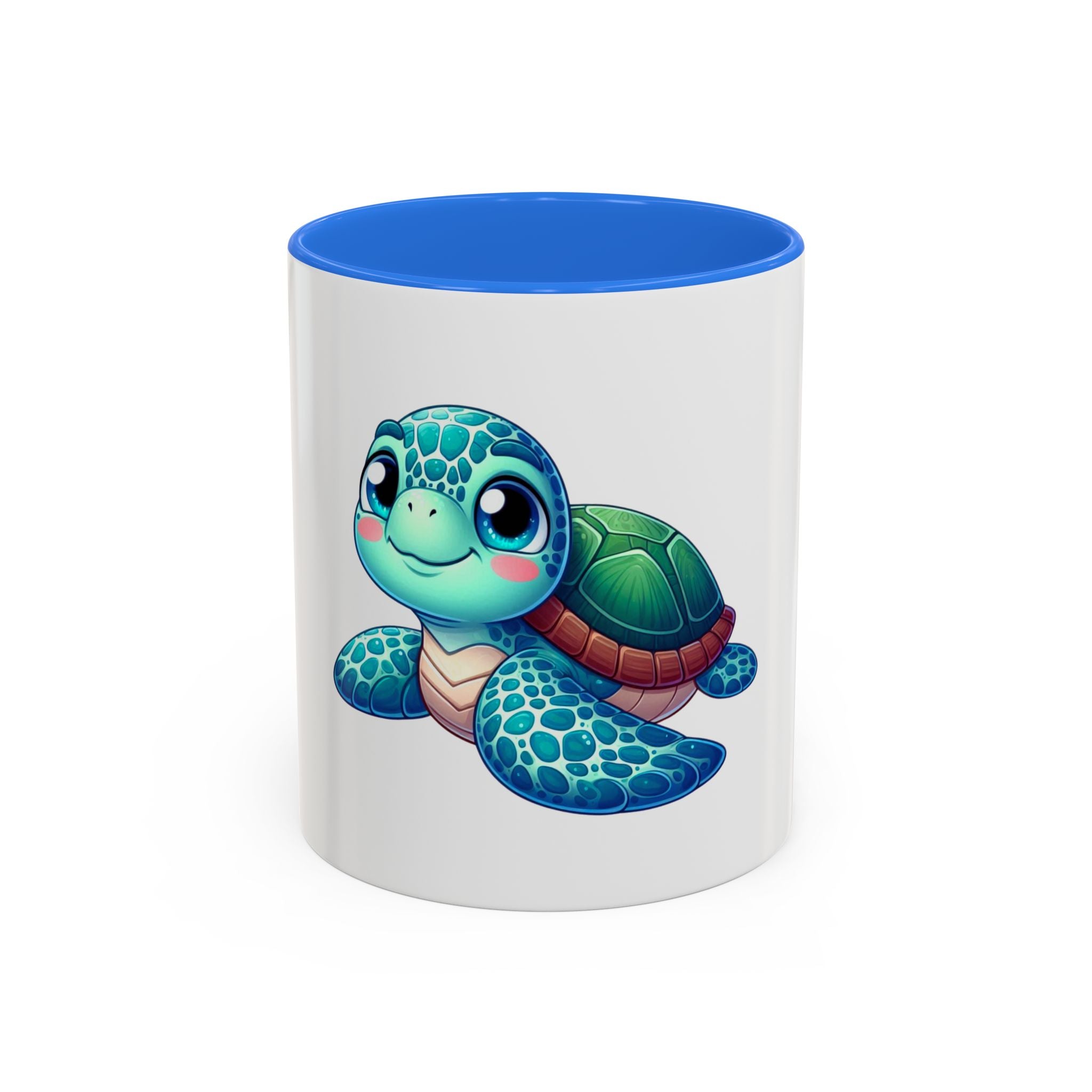 Cute Sea Turtle Coffee Mug (11oz) – Colorful Ocean Animal Ceramic Mug