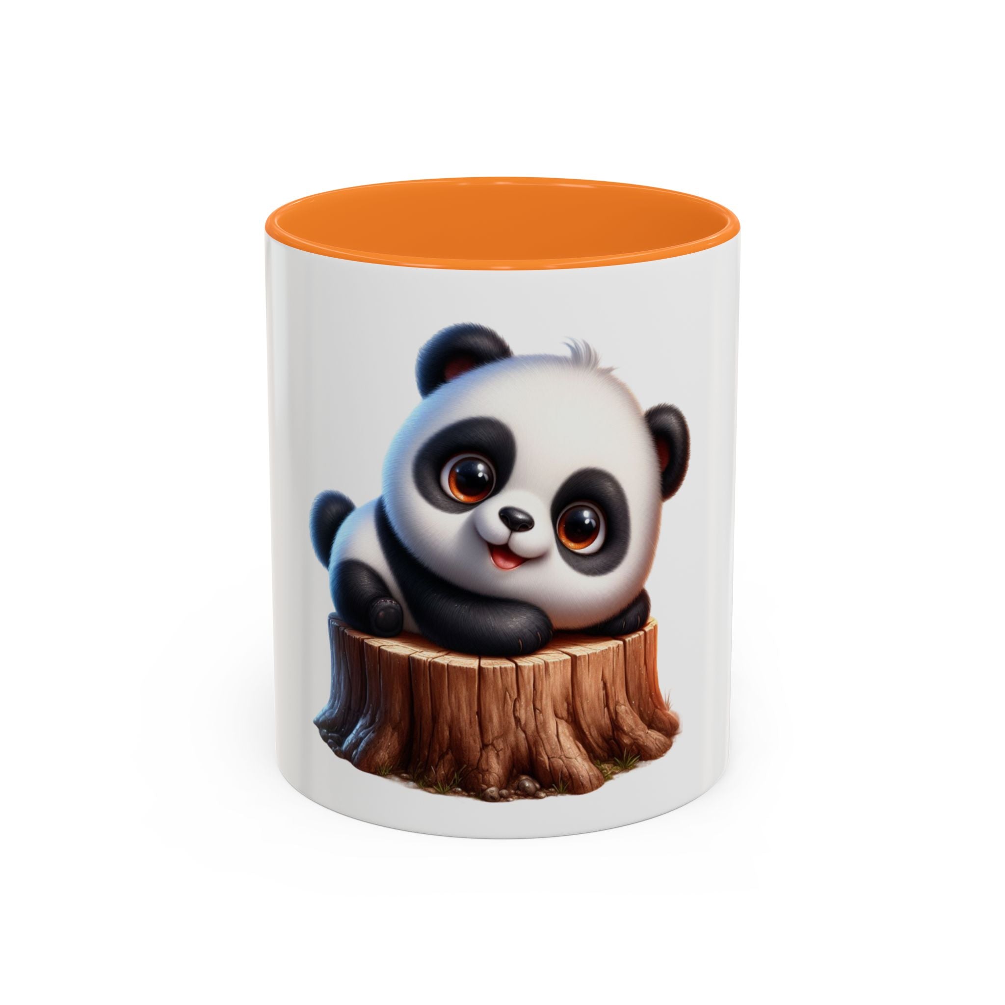 Cute Panda Mug — Adorable Baby Panda on Tree Stump (11oz)