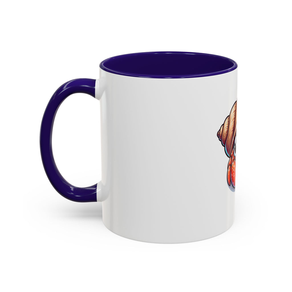Cute Hermit Crab Mug — Colorful 11oz Ceramic Coffee Cup