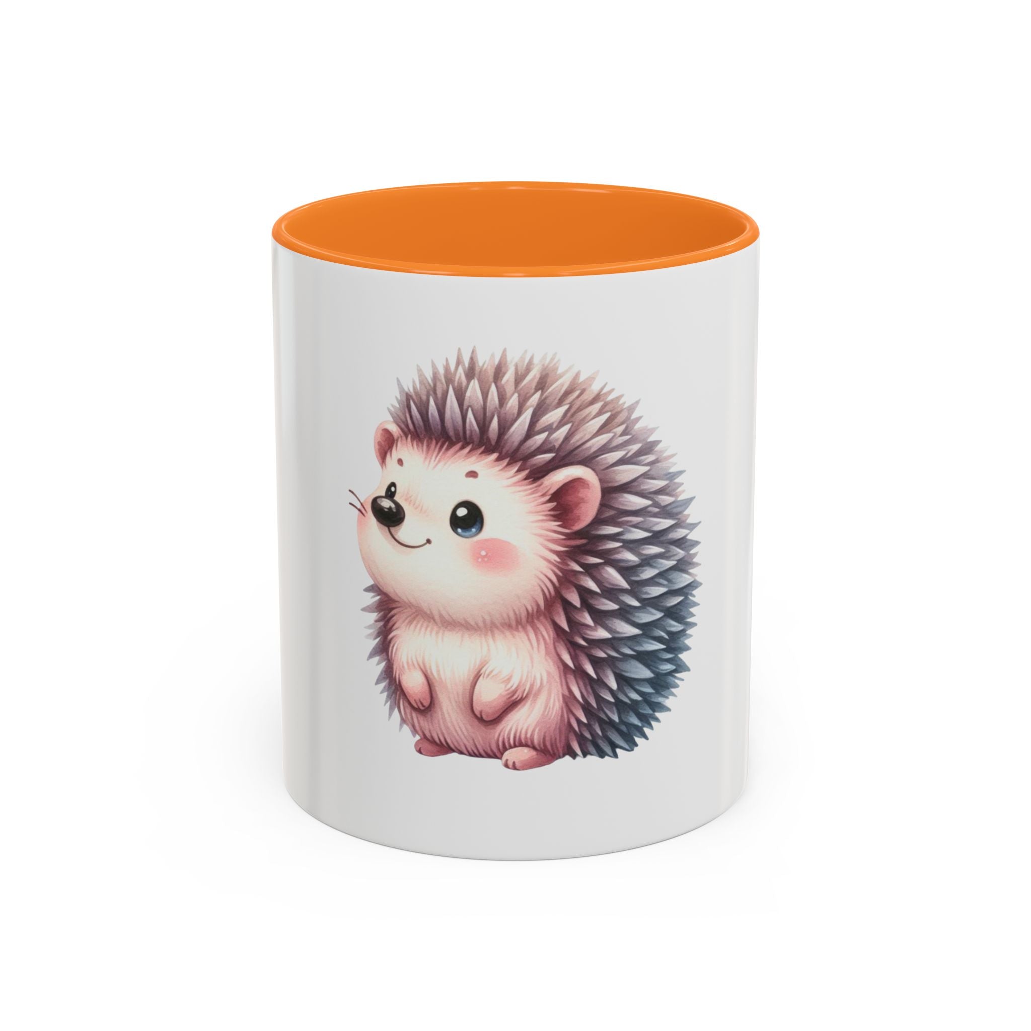 Cute Hedgehog Coffee Mug (11oz) - Colorful Kawaii Animal Ceramic Gift