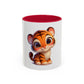 Cute Baby Tiger Coffee Mug — Adorable Cartoon Safari Animal Mug (11oz)