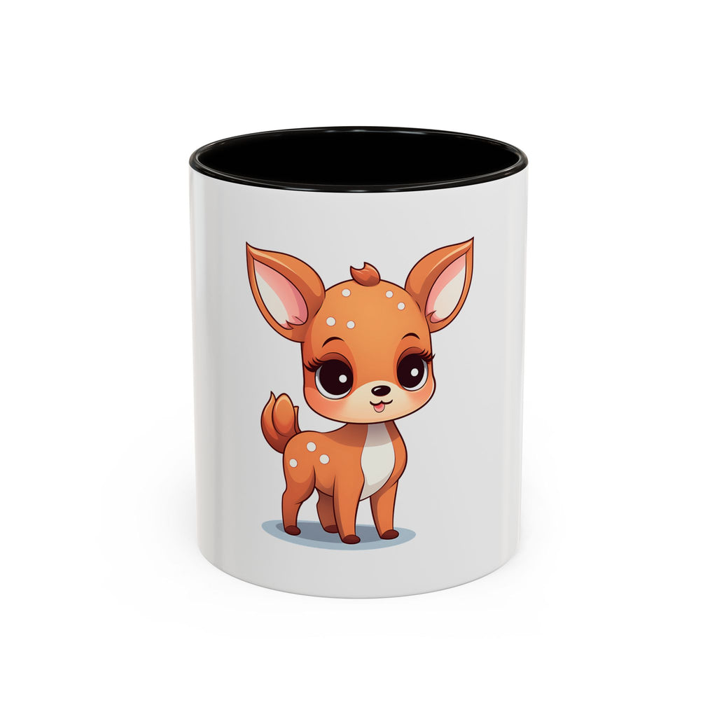 Cute Fawn Coffee Mug (11oz) – Adorable Deer Cartoon Ceramic Mug