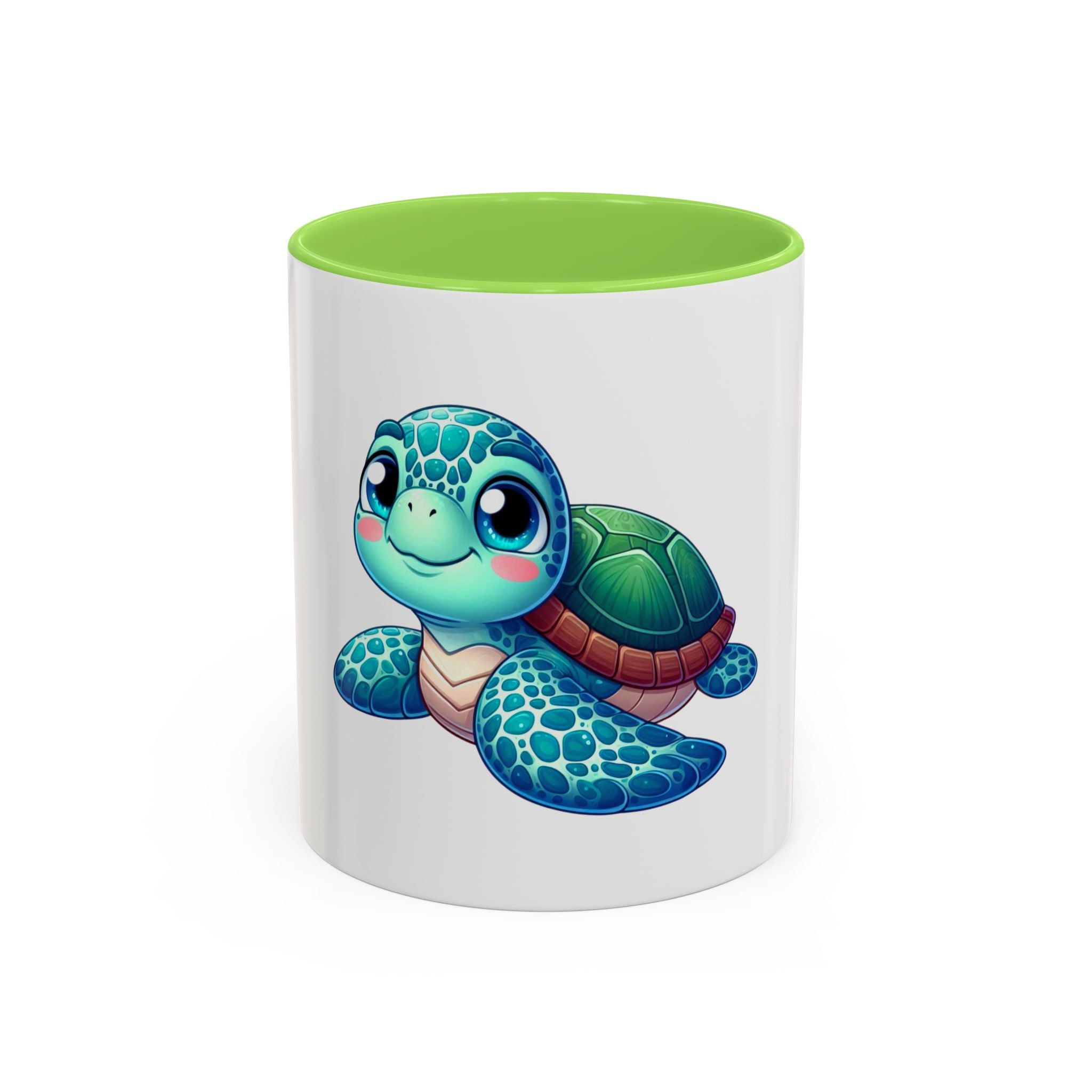 Cute Sea Turtle Coffee Mug (11oz) – Colorful Ocean Animal Ceramic Mug