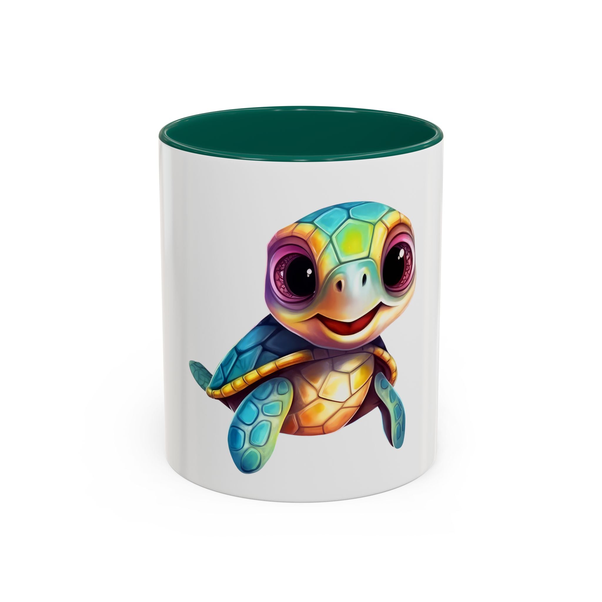 Cute Colorful Sea Turtle Coffee Mug (11oz)