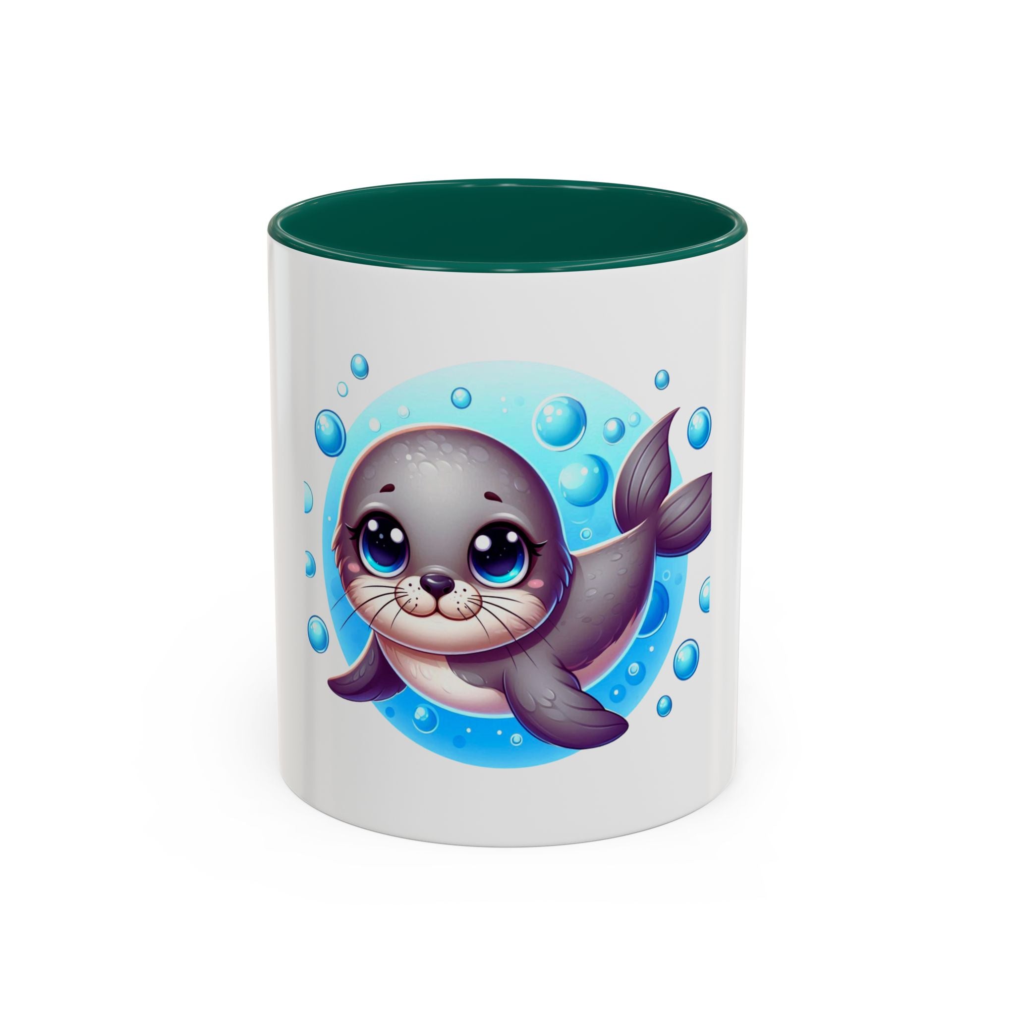 Cute Seal Coffee Mug – Adorable Ocean Animal 11oz Colorful Ceramic