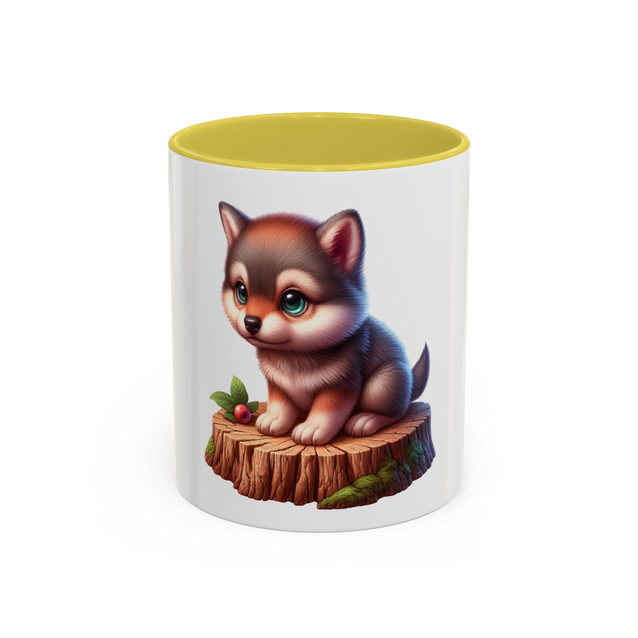 Cute Wolf Pup Mug — Adorable Woodland Puppy Coffee Cup (11oz)