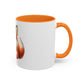 Cute Baby Fox Coffee Mug – Adorable Cartoon Fox 11oz Color Accent