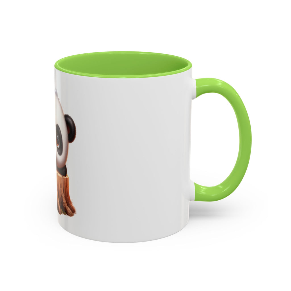 Cute Panda Mug — Adorable Baby Panda on Tree Stump (11oz)