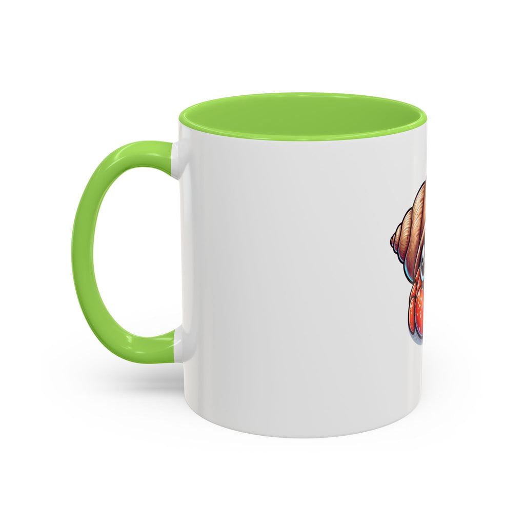 Cute Hermit Crab Mug — Colorful 11oz Ceramic Coffee Cup