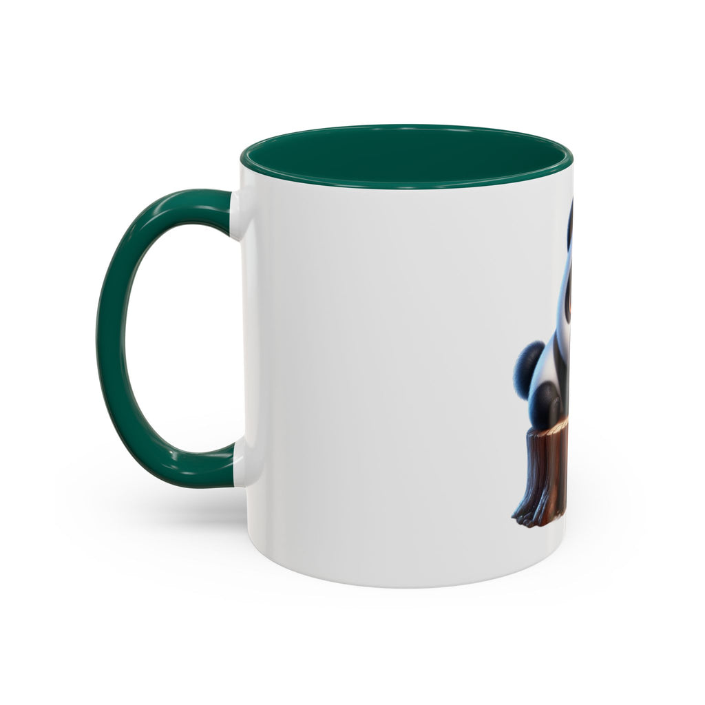 Cute Panda Mug — Adorable Baby Panda on Tree Stump (11oz)