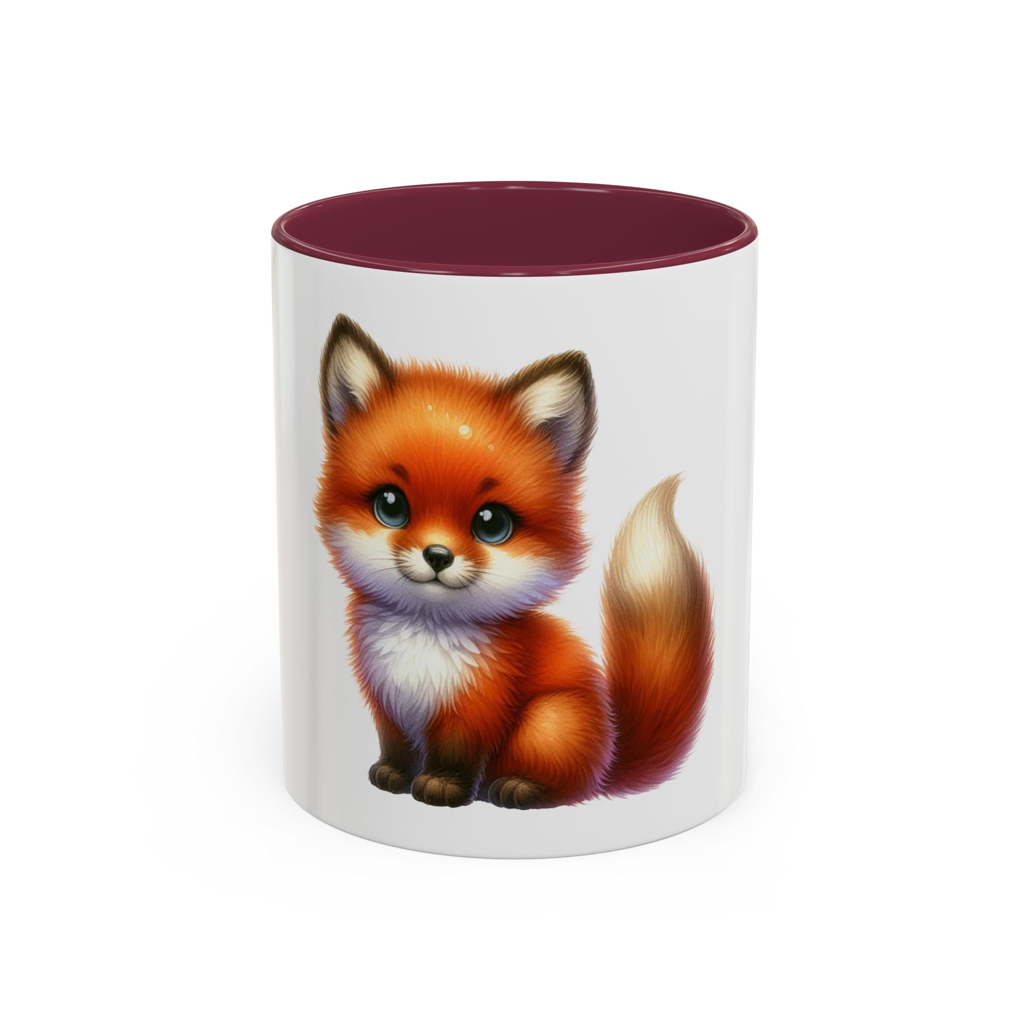 Cute Red Fox Coffee Mug — Adorable Animal Ceramic Mug (11oz)