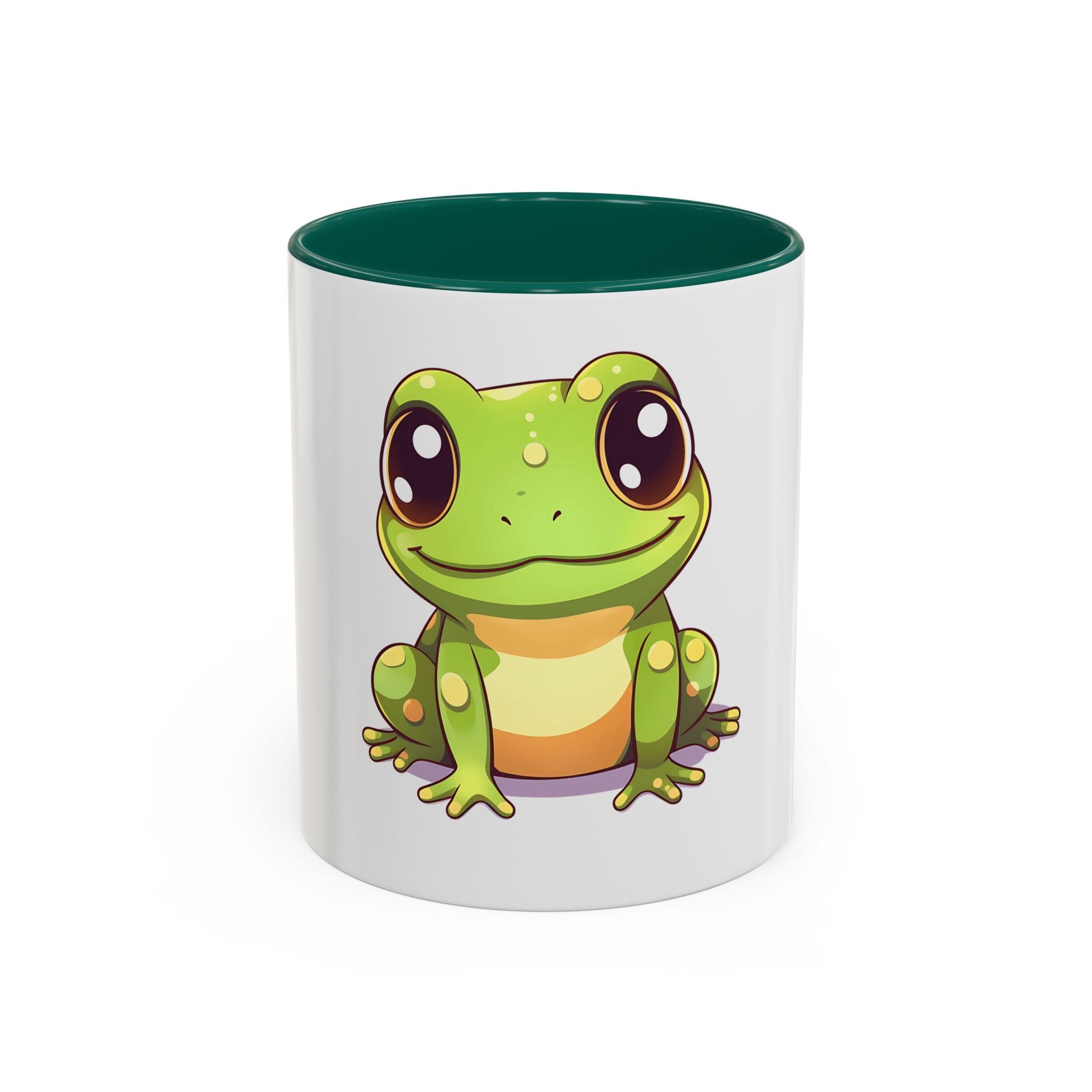 Cute Frog Coffee Mug — 11oz Colorful Ceramic Cup
