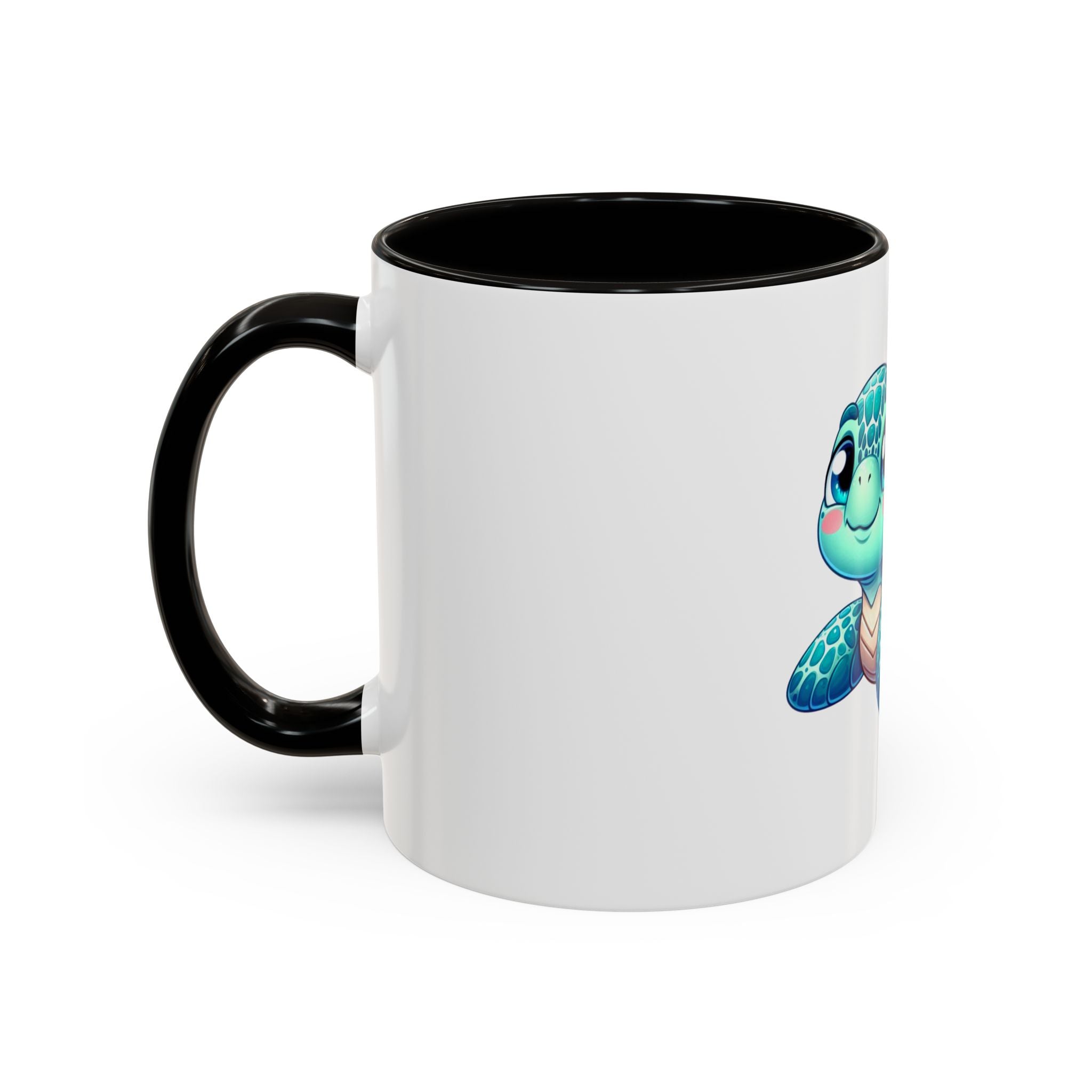 Cute Sea Turtle Coffee Mug (11oz) – Colorful Ocean Animal Ceramic Mug