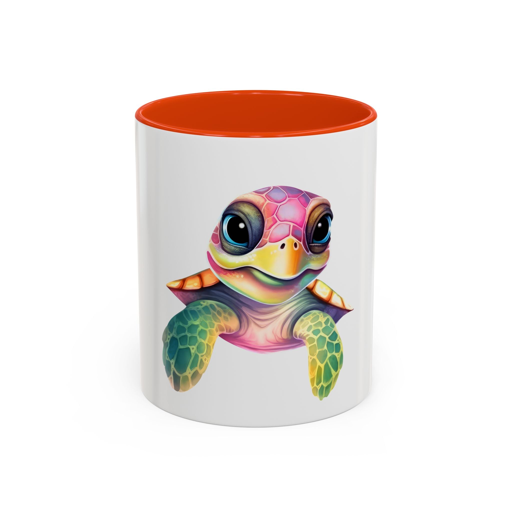 Colorful Sea Turtle Mug (11oz) – Cute Rainbow Marine Coffee Cup
