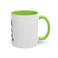 Cute Husky Puppy Coffee Mug — 11oznColor Accent Ceramic Mug
