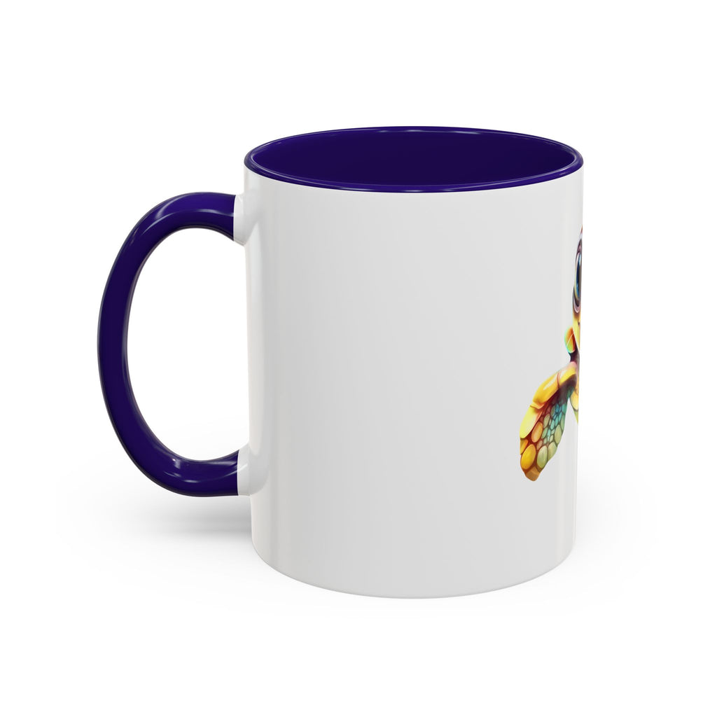 Cute Colorful Sea Turtle Mug — 11oz Ceramic Coffee Cup