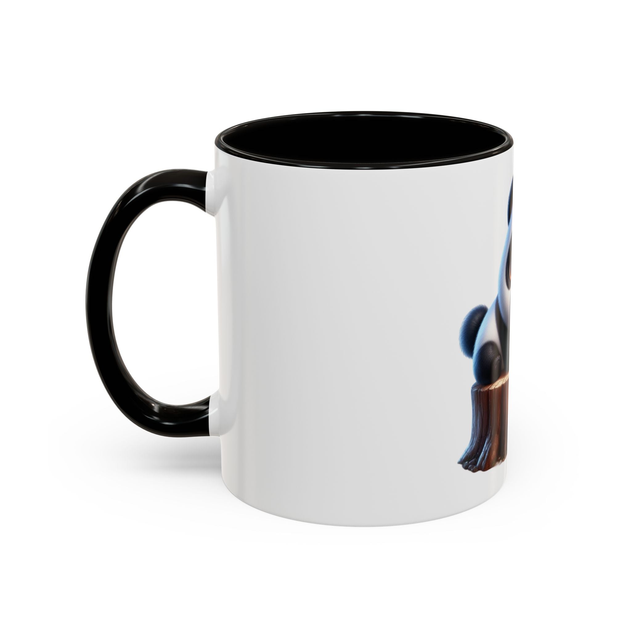Cute Panda Mug — Adorable Baby Panda on Tree Stump (11oz)