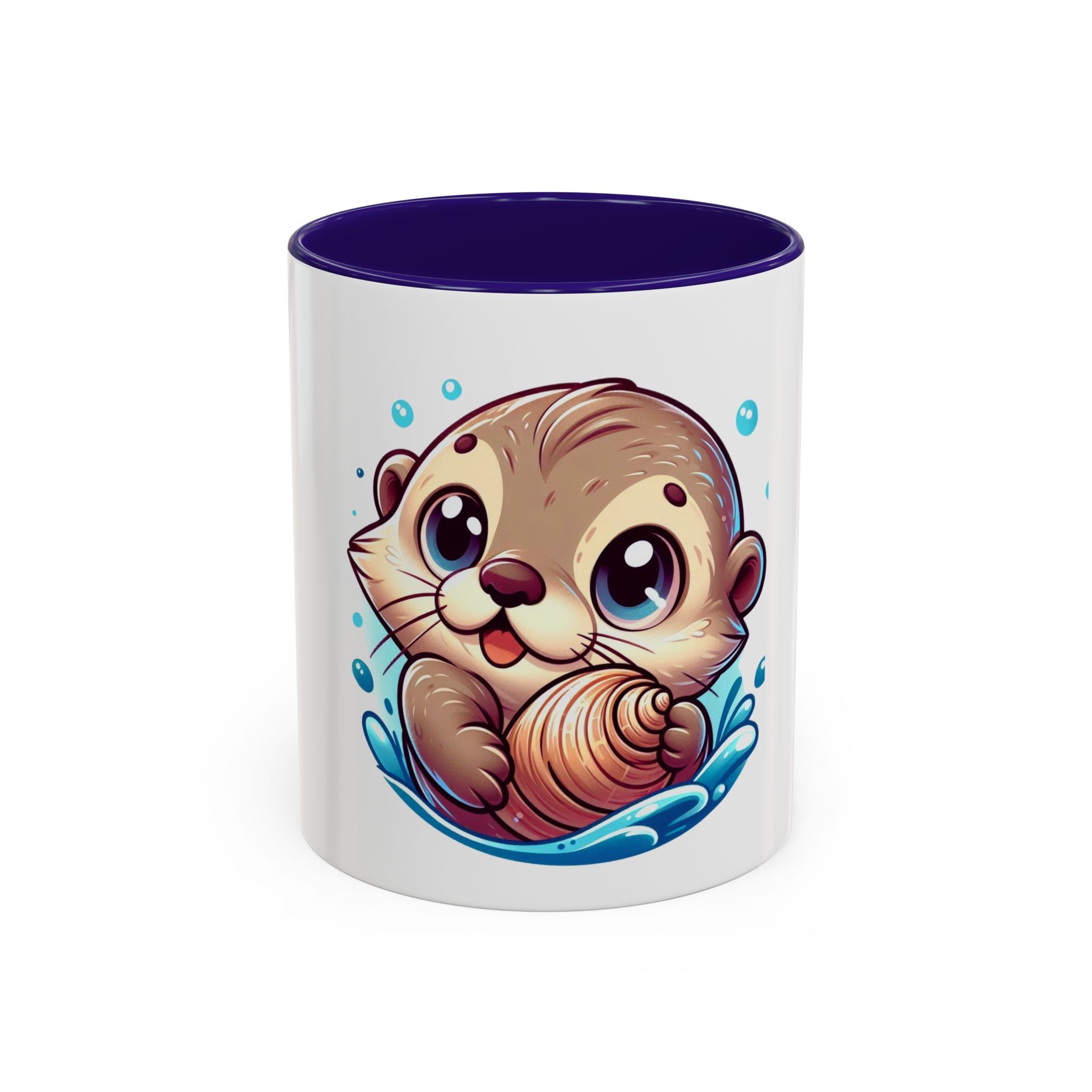 Cute Otter Mug (11oz) — Adorable Cartoon Sea Otter Coffee Cup