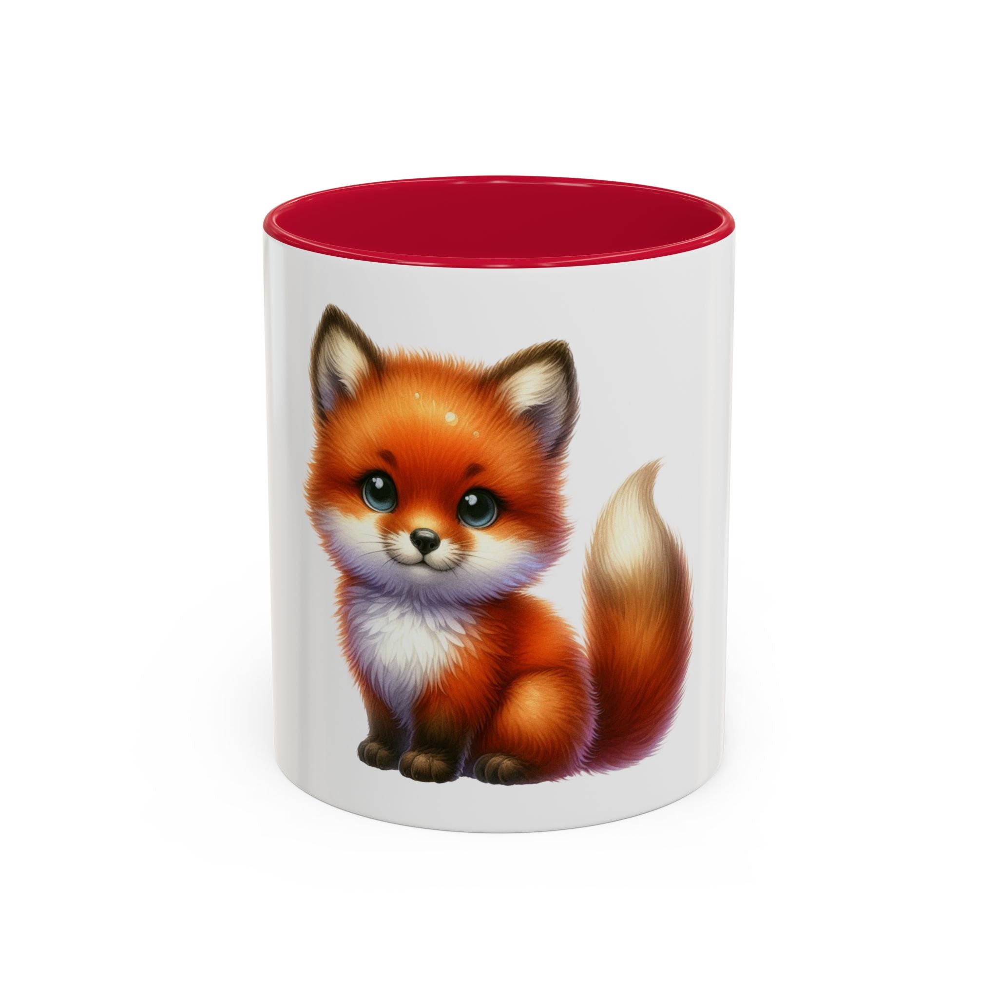 Cute Red Fox Coffee Mug — Adorable Animal Ceramic Mug (11oz)