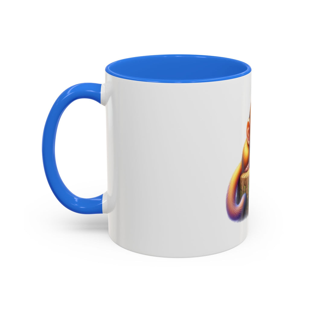 Cute Baby Monkey Coffee Mug — Colorful 11oz Ceramic Mug