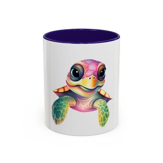 Colorful Sea Turtle Mug (11oz) – Cute Rainbow Marine Coffee Cup