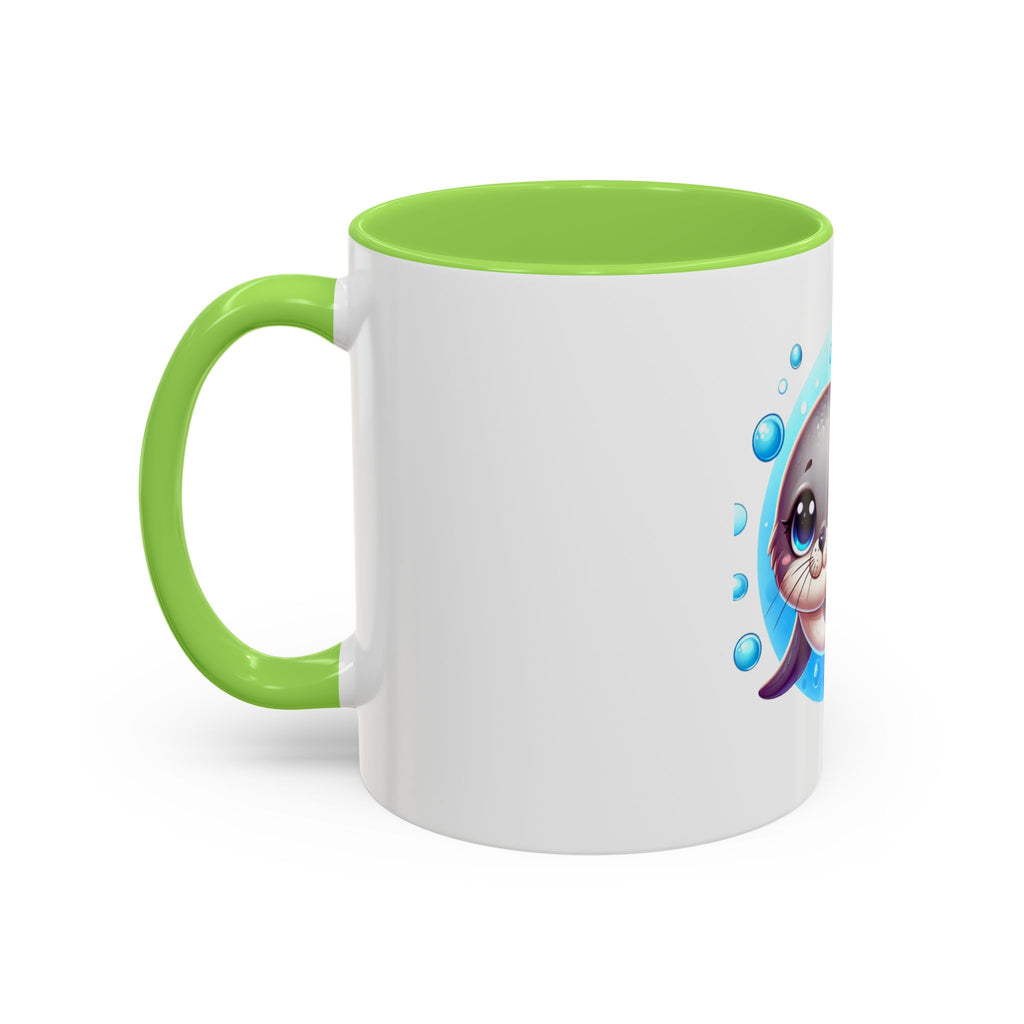 Cute Seal Coffee Mug – Adorable Ocean Animal 11oz Colorful Ceramic